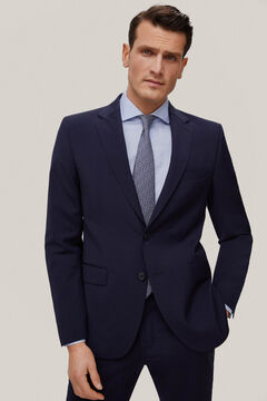 Pedro del Hierro Plain bi-stretch suit blazer Blue