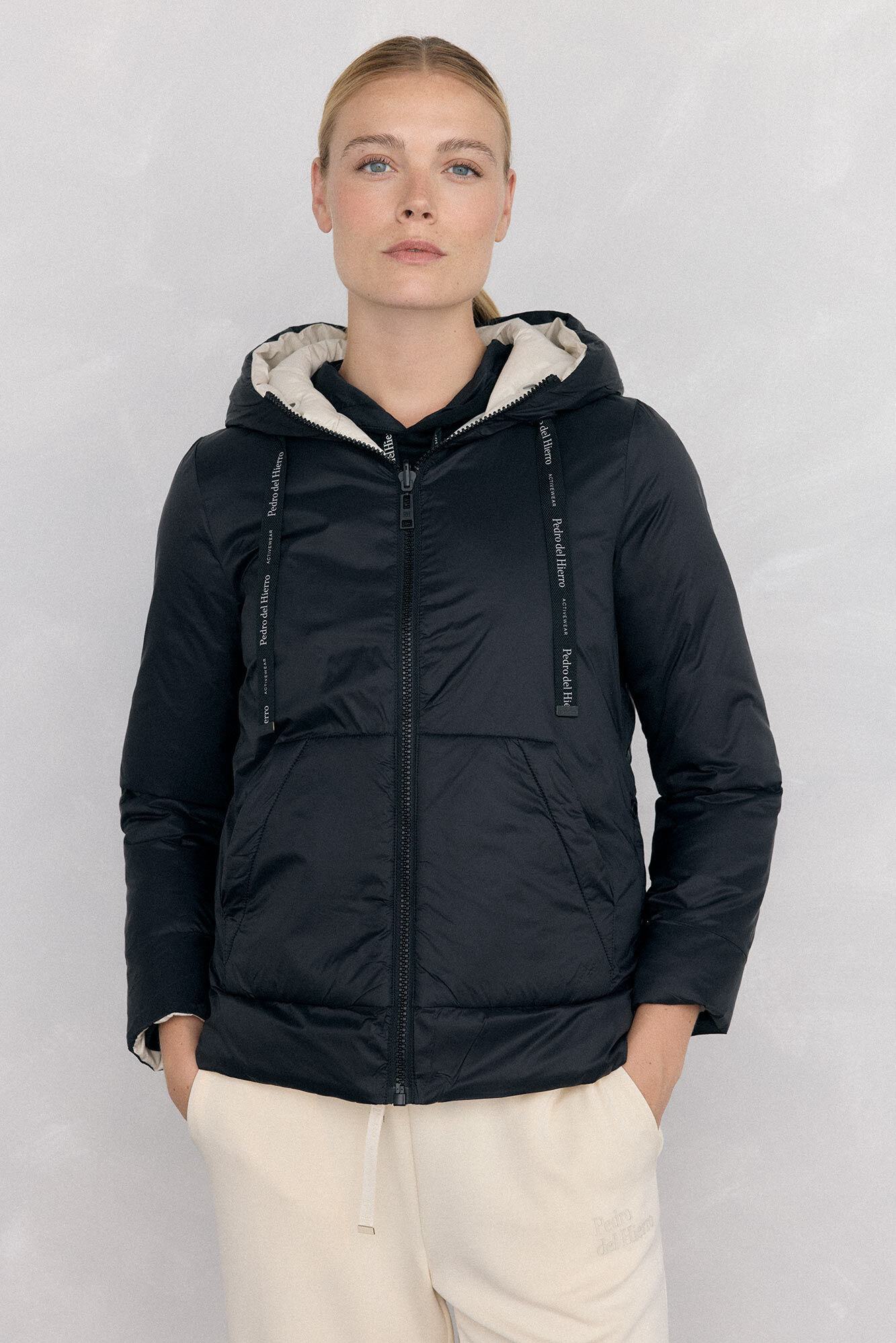 Pedro del Hierro Parka revers&iacute;vel capuz