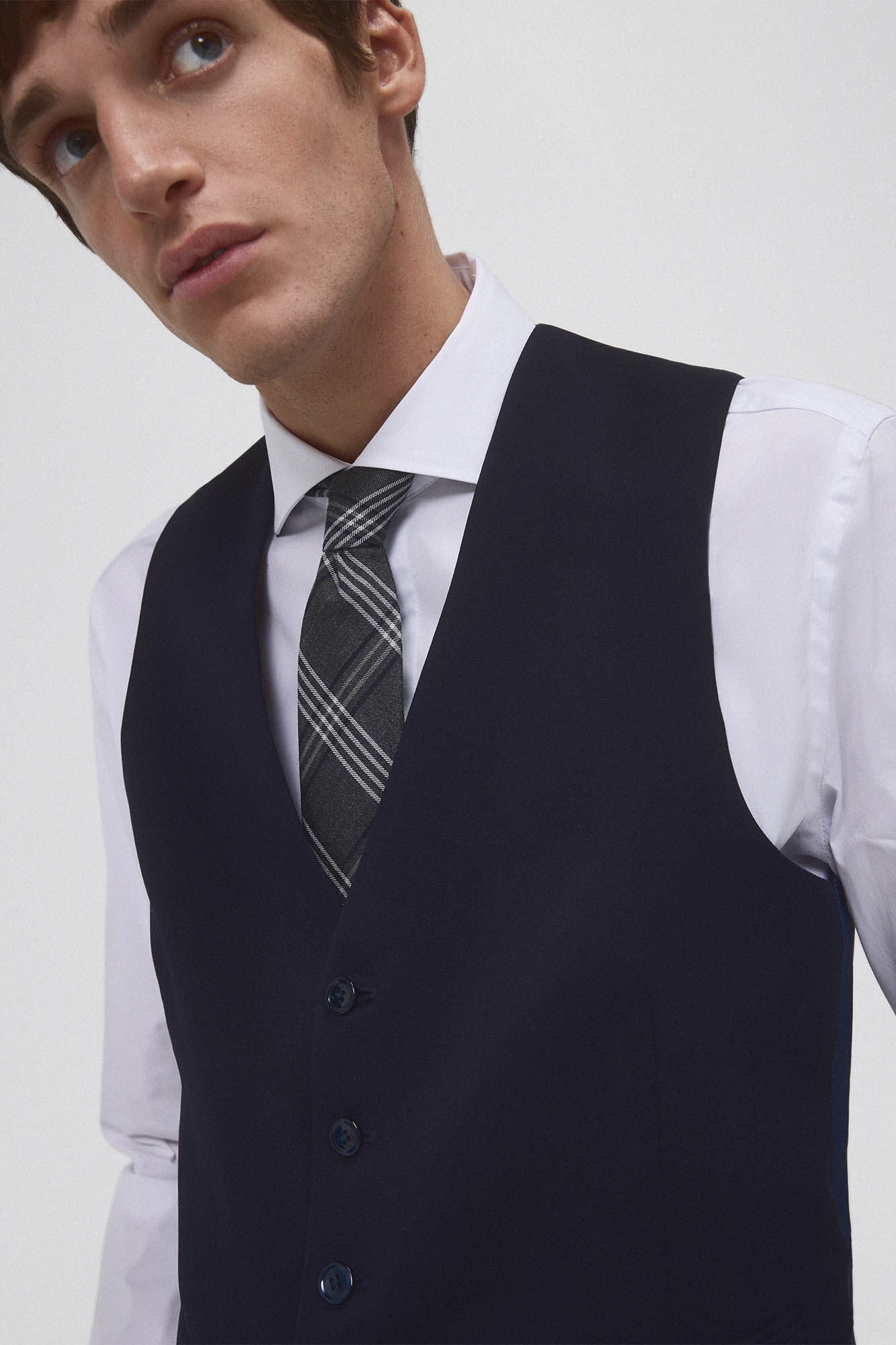 Pedro del Hierro Tailored vest Blue