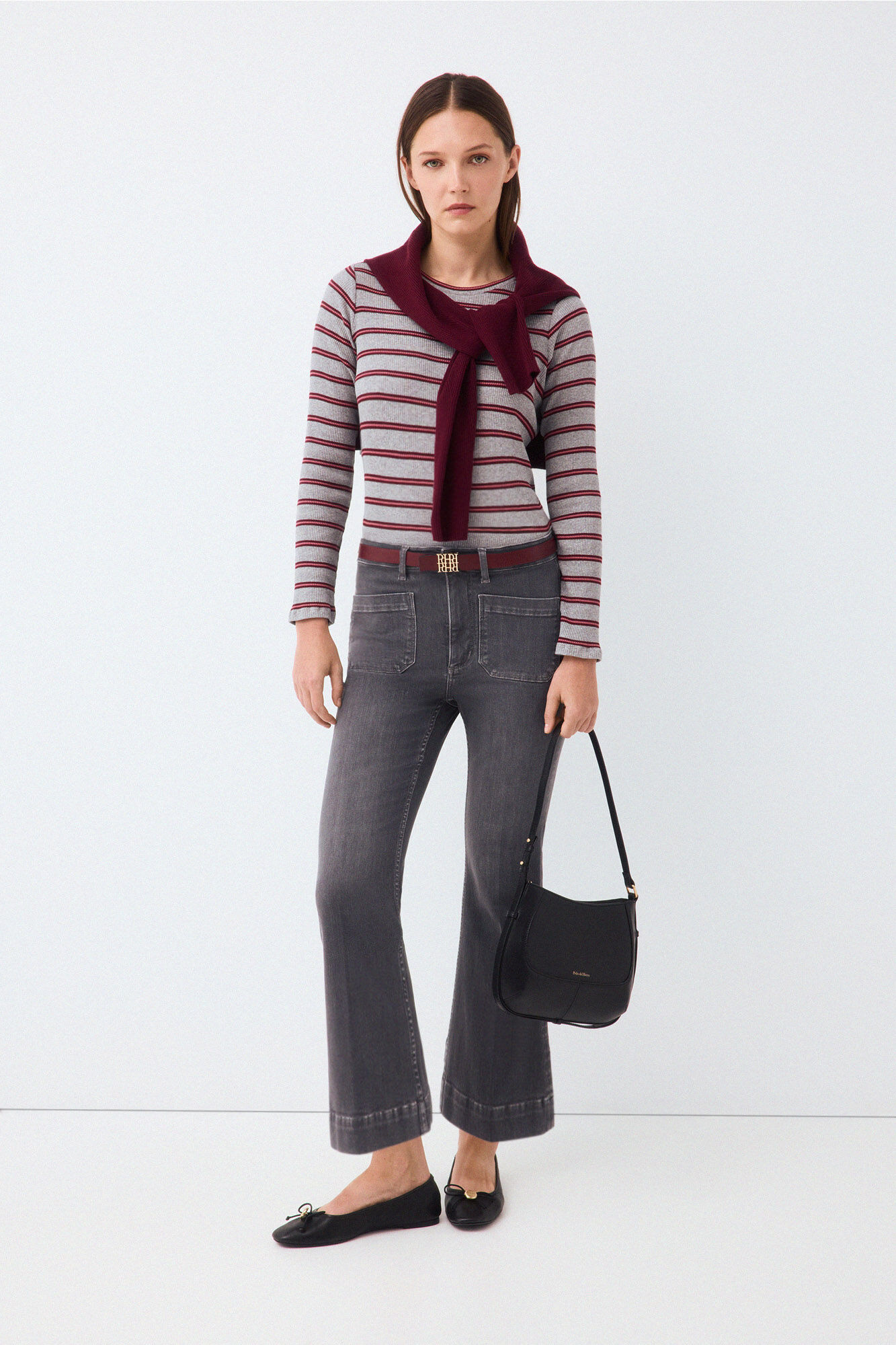 Pedro del Hierro Jeans push up flare capri