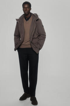 Pedro del Hierro Parka with removable elements Brown
