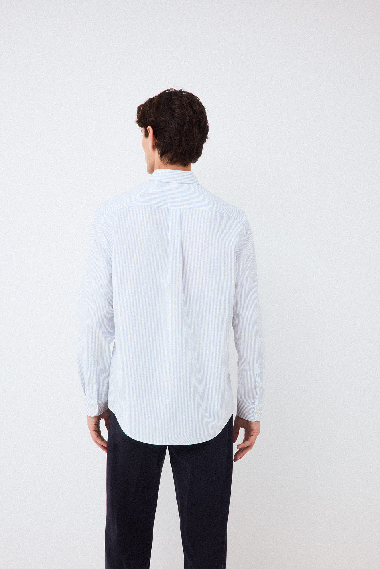 Pedro del Hierro Striped shirt Blue