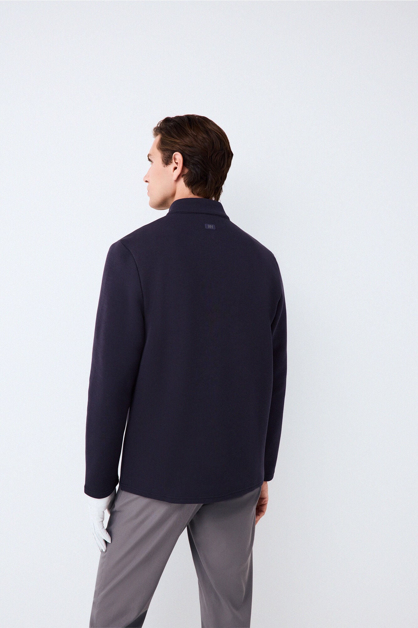 Pedro del Hierro Technical Golf funnel neck sweatshirt Blue