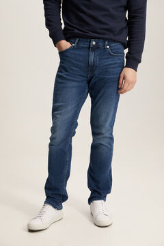 Pedro del Hierro Regular fit medium winter wash jeans Blue