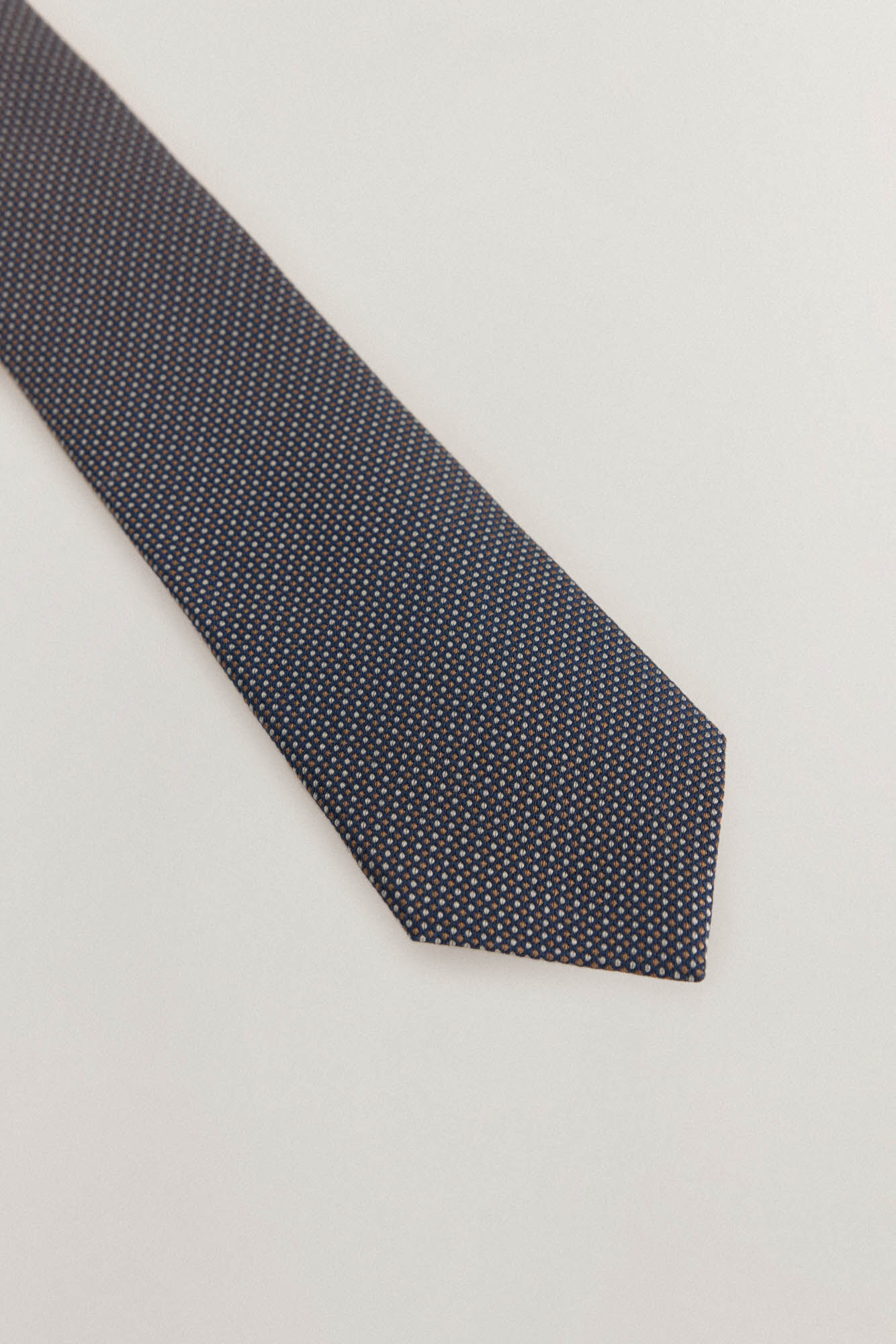 Pedro del Hierro Gravata seda natural Azul