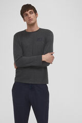 Pedro del Hierro Set de pijama punto y tela Azul