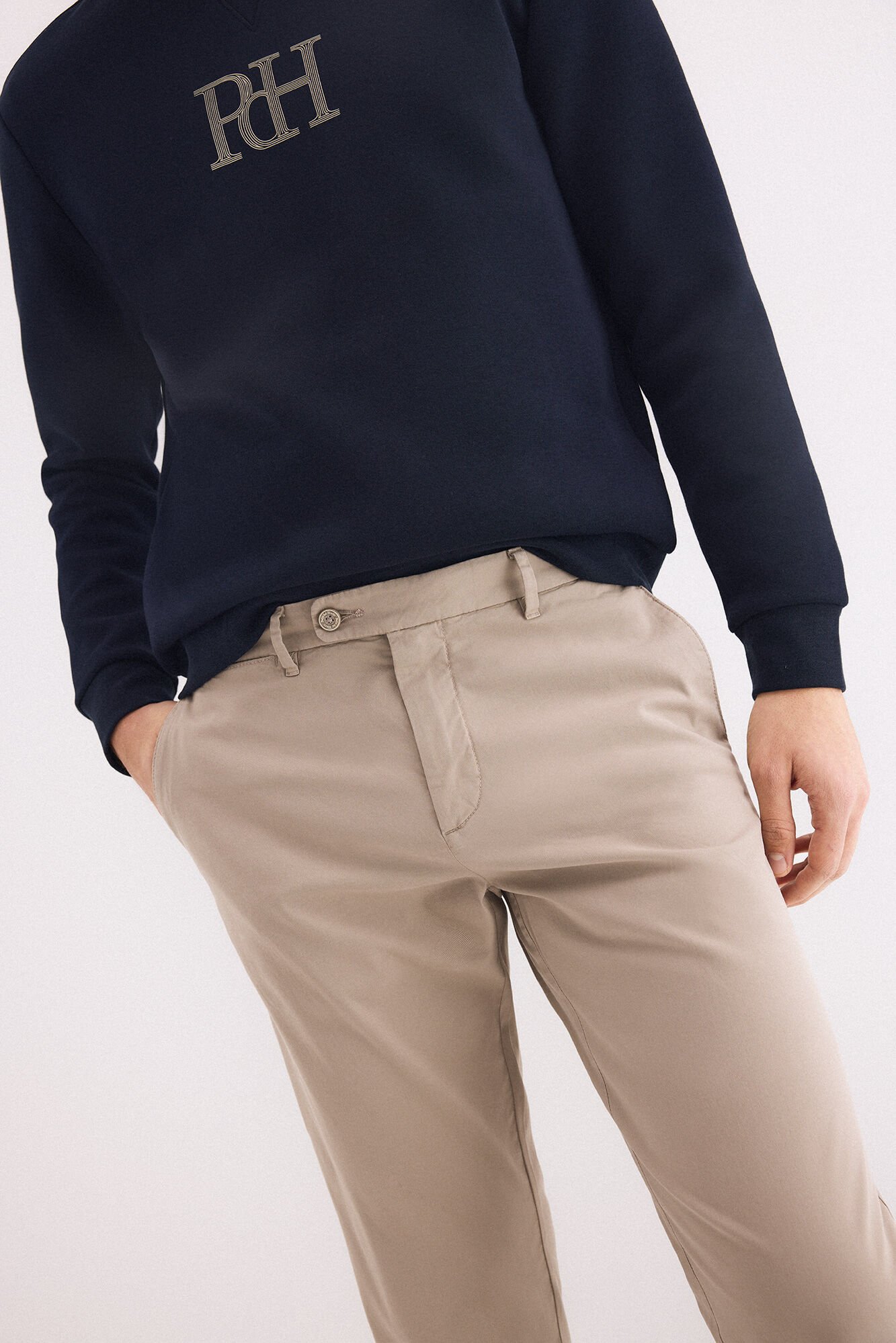 Pedro del Hierro Slim fit chinos Grey