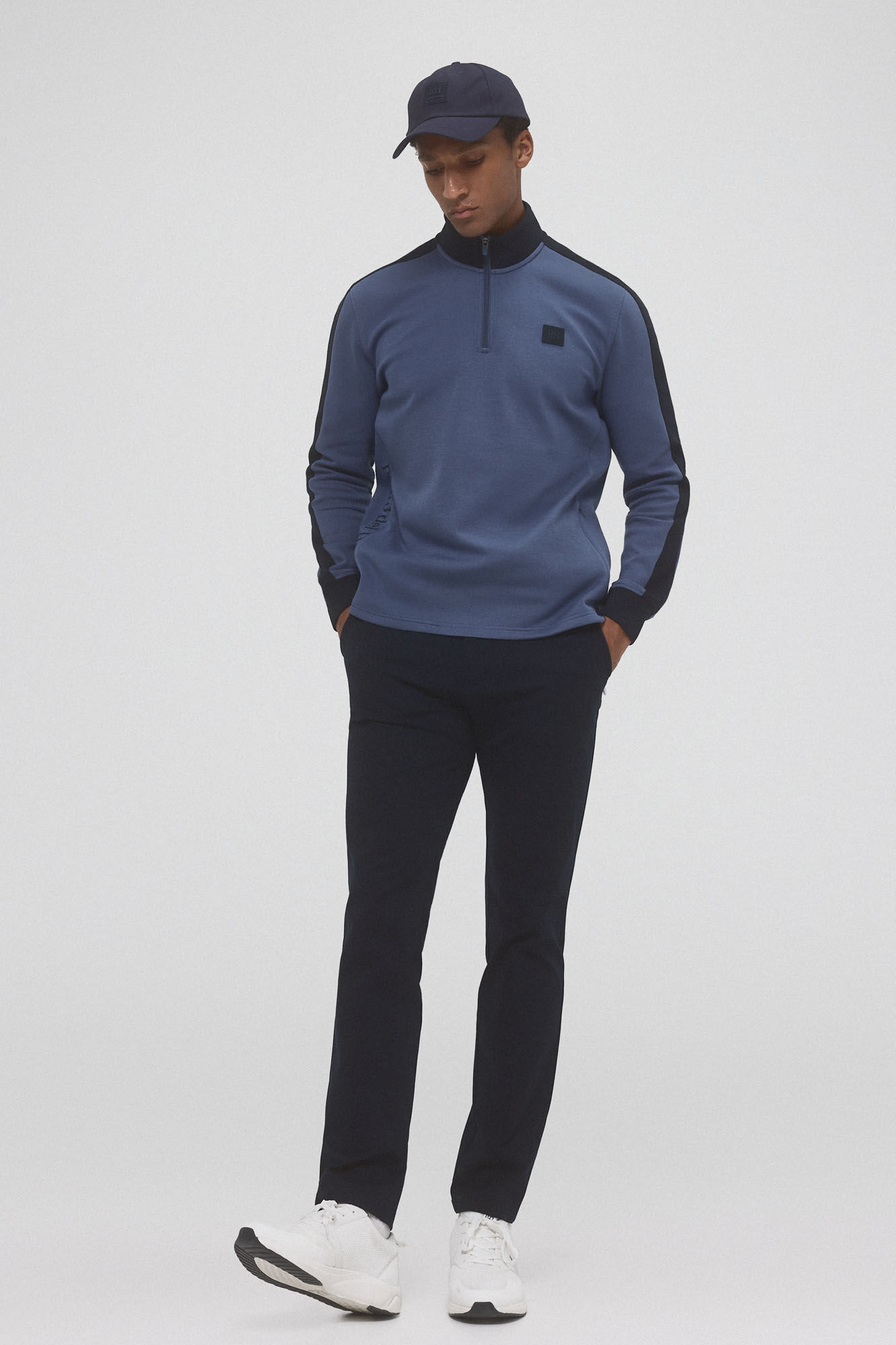 Pedro del Hierro Sudadera cremallera golf Azul
