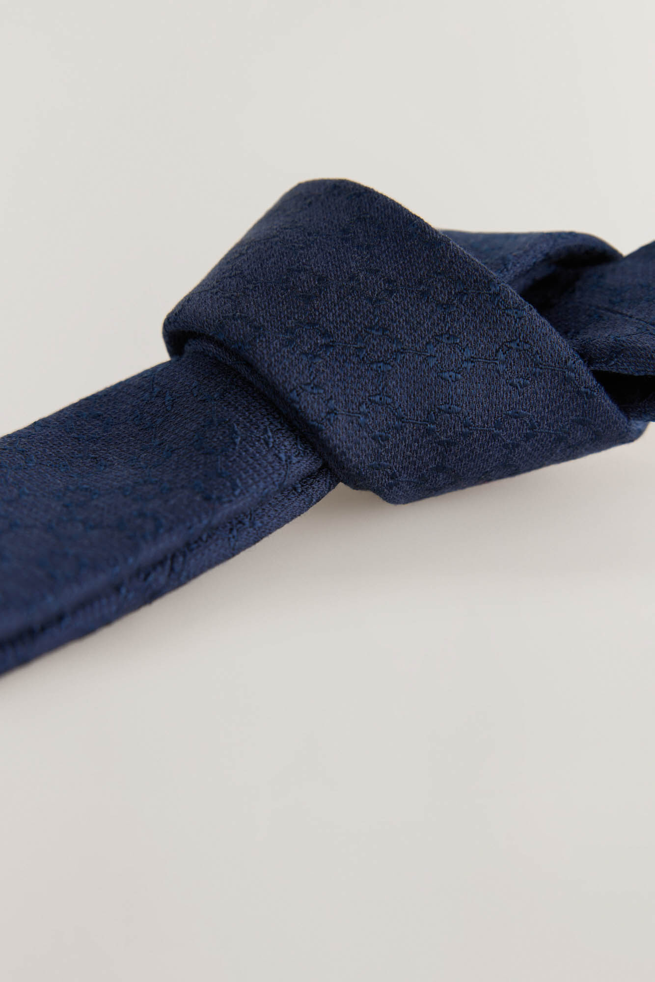 Pedro del Hierro Gravata seda natural Azul