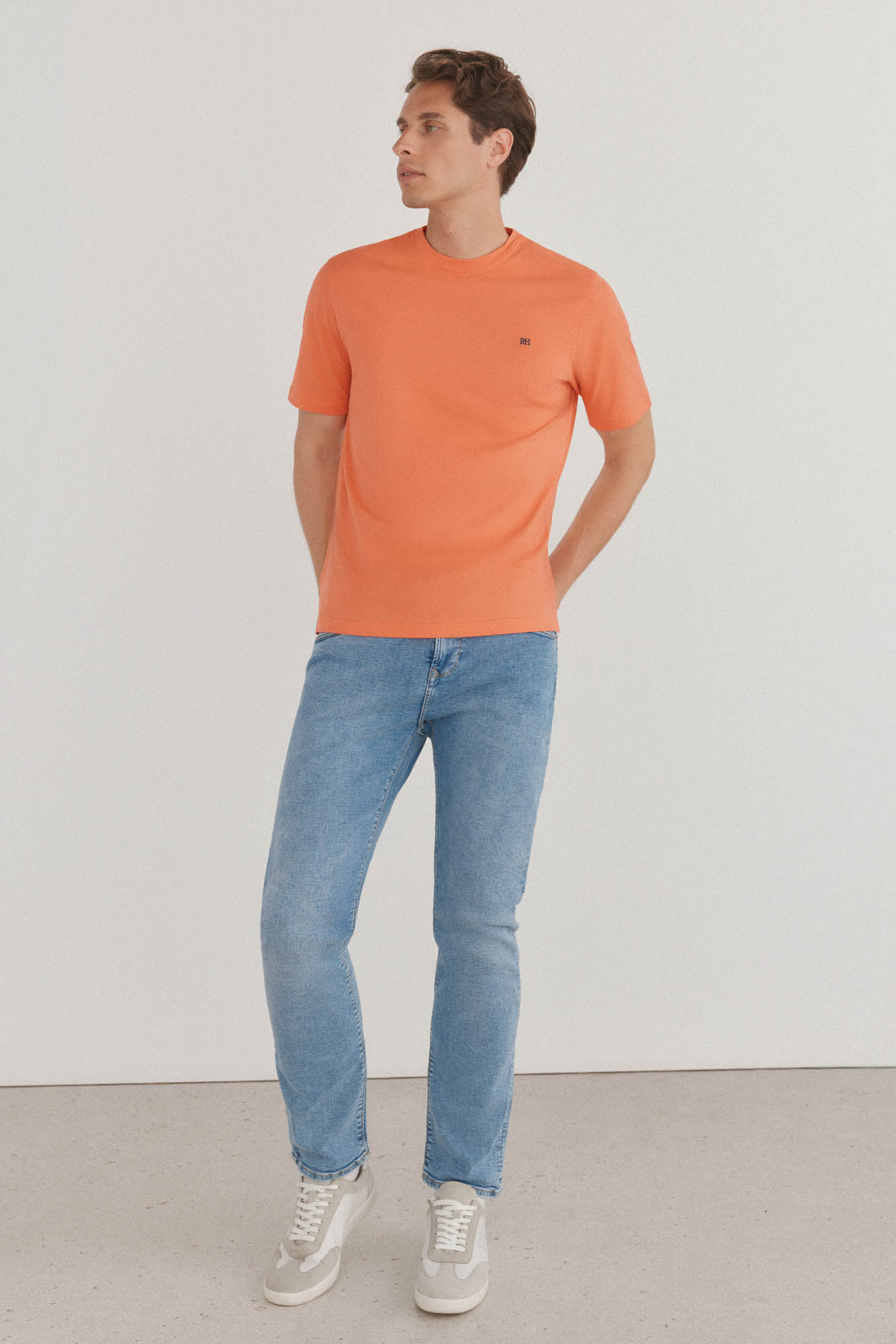 Pedro del Hierro Basic T-shirt Orange