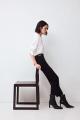 Pedro del Hierro Cropped flare jeans Black