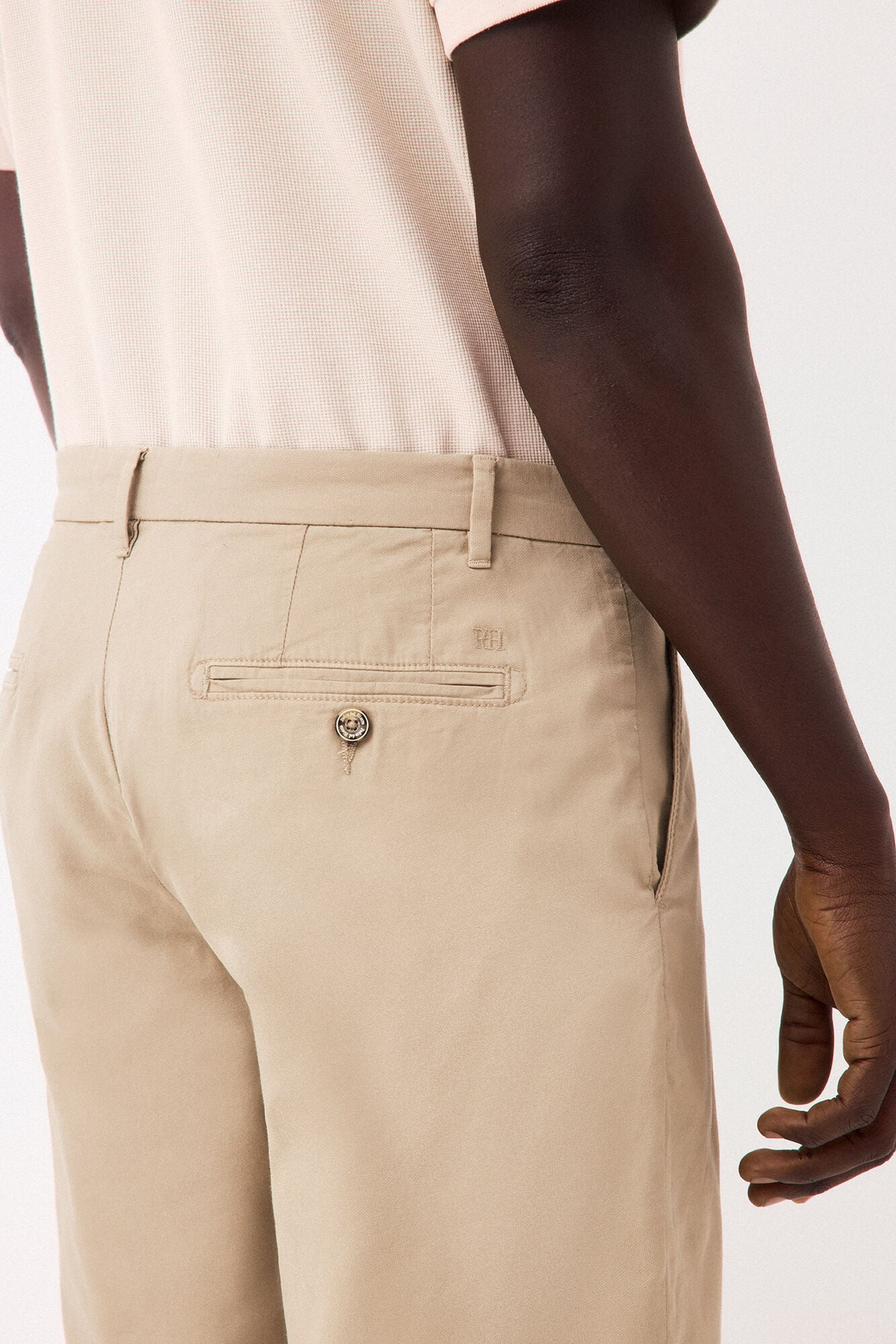 Pedro del Hierro Regular structure Bermuda shorts Beige