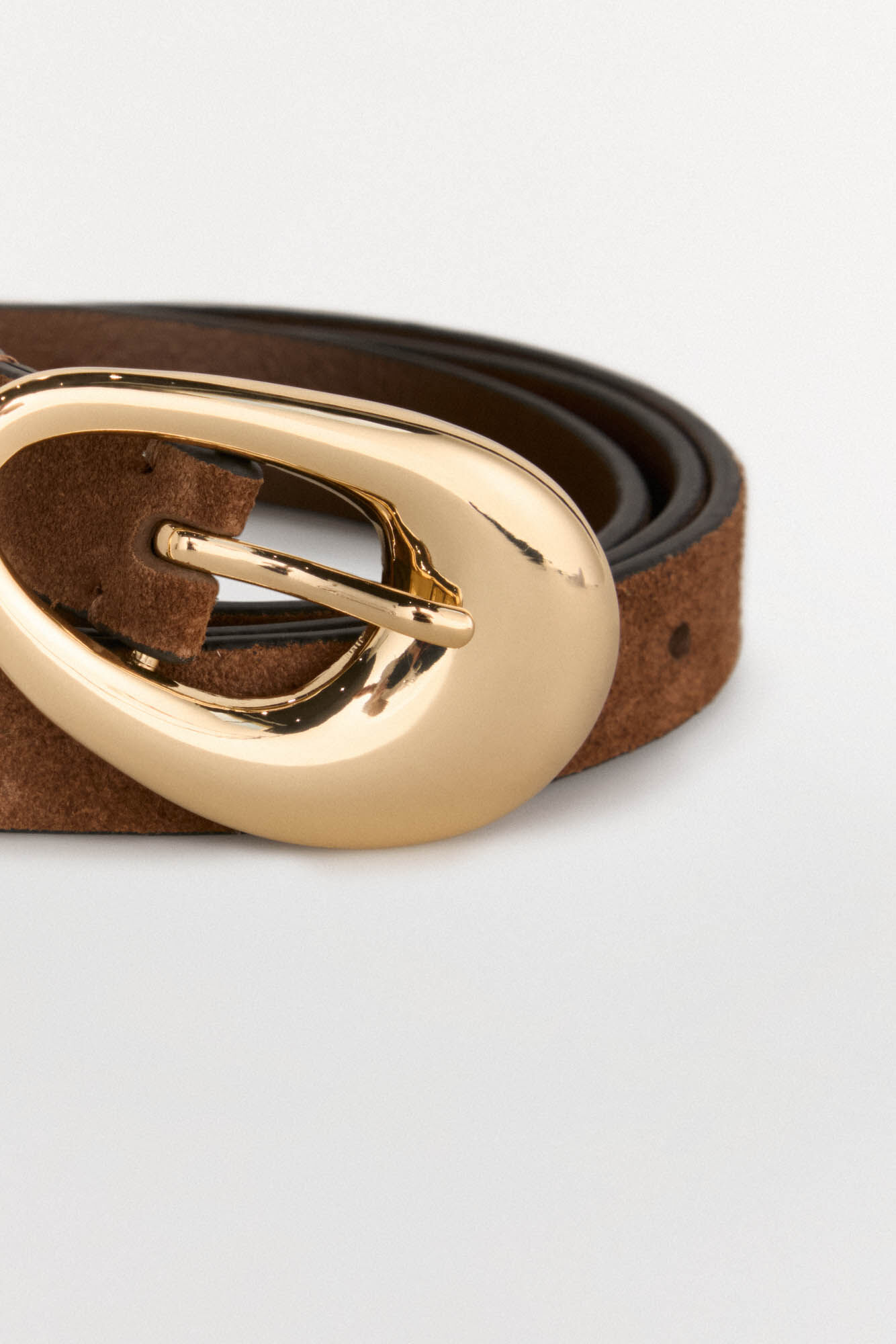 Pedro del Hierro Cinto fivela oval Marrom