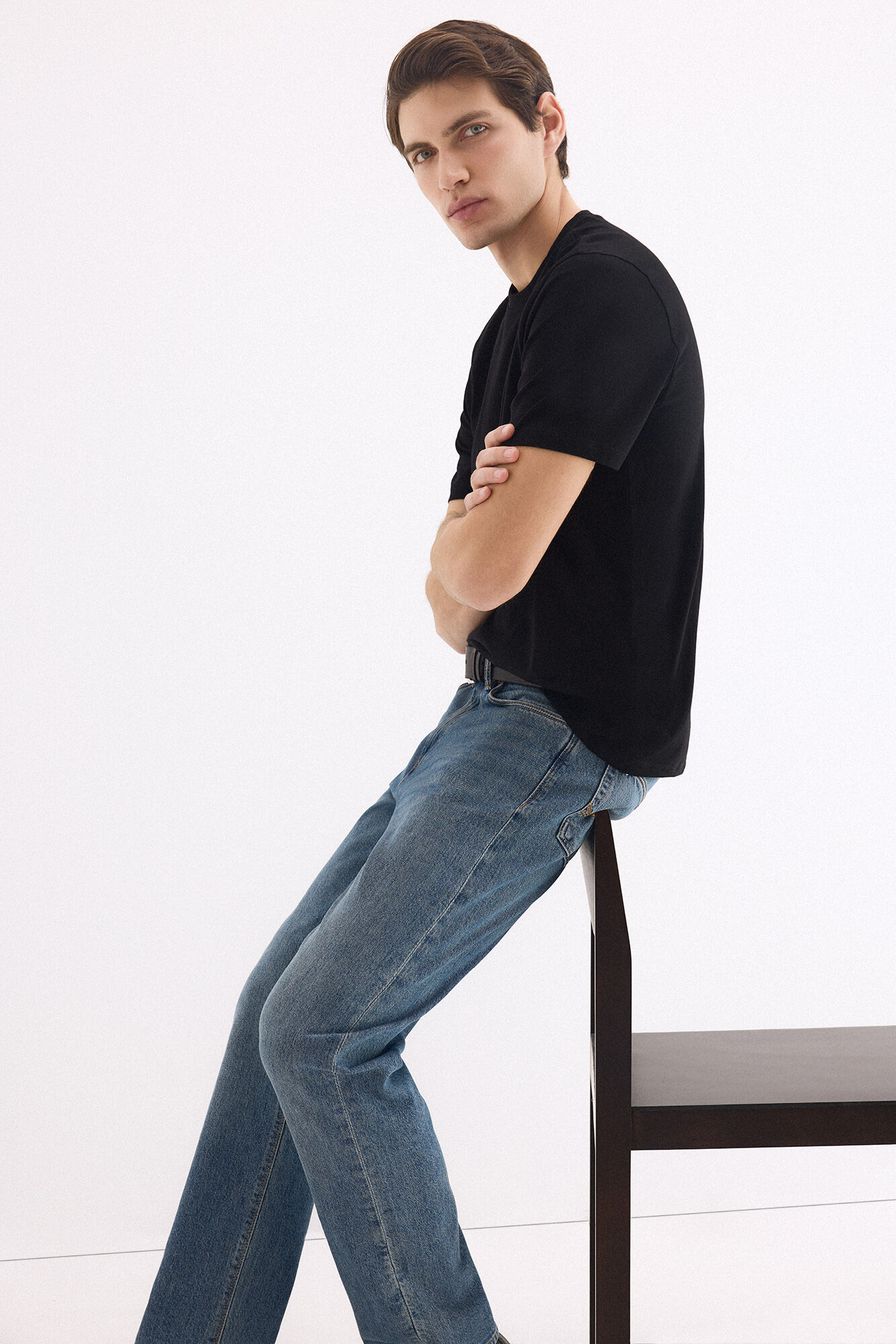 Pedro del Hierro Camiseta b&aacute;sica logo Negro