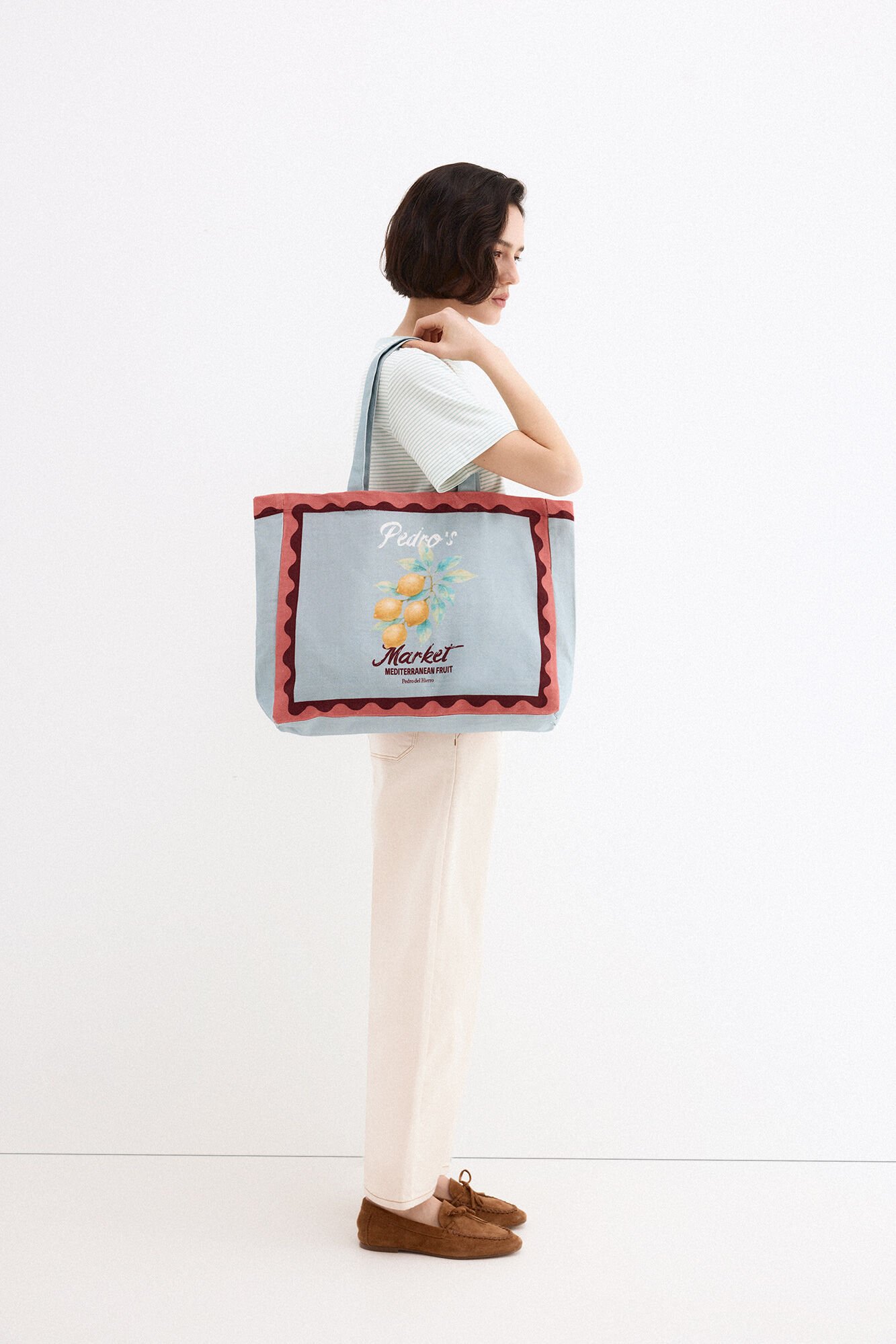 Pedro del Hierro Lemon print bag