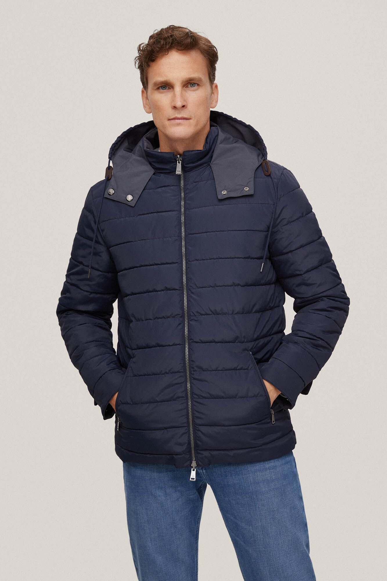 Pedro del Hierro Chaqueta reversible Cizento