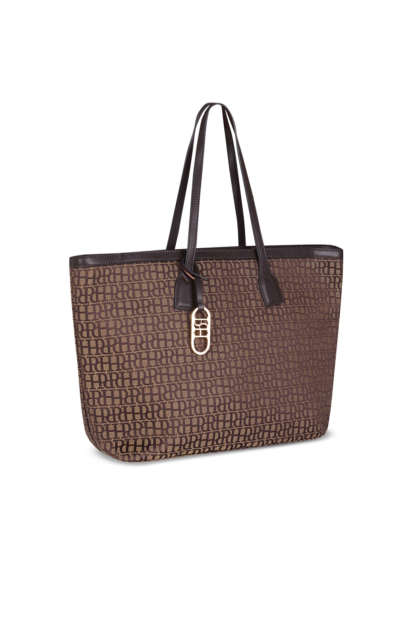 Pedro del Hierro Bolsa tote jacquard (m) Marrom