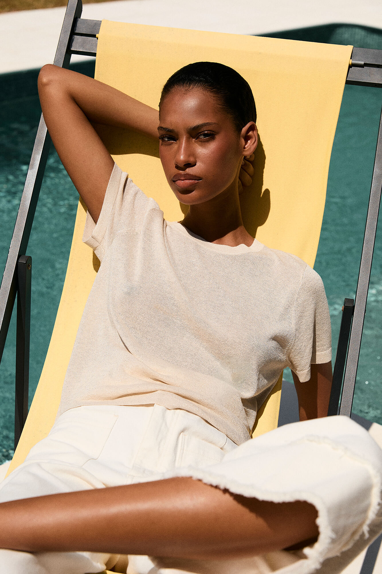 Pedro del Hierro Lurex knit top
