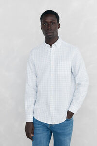 Pedro del Hierro Brushed Oxford Check Shirt