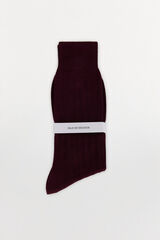 Pedro del Hierro Plain dress socks Burgundy