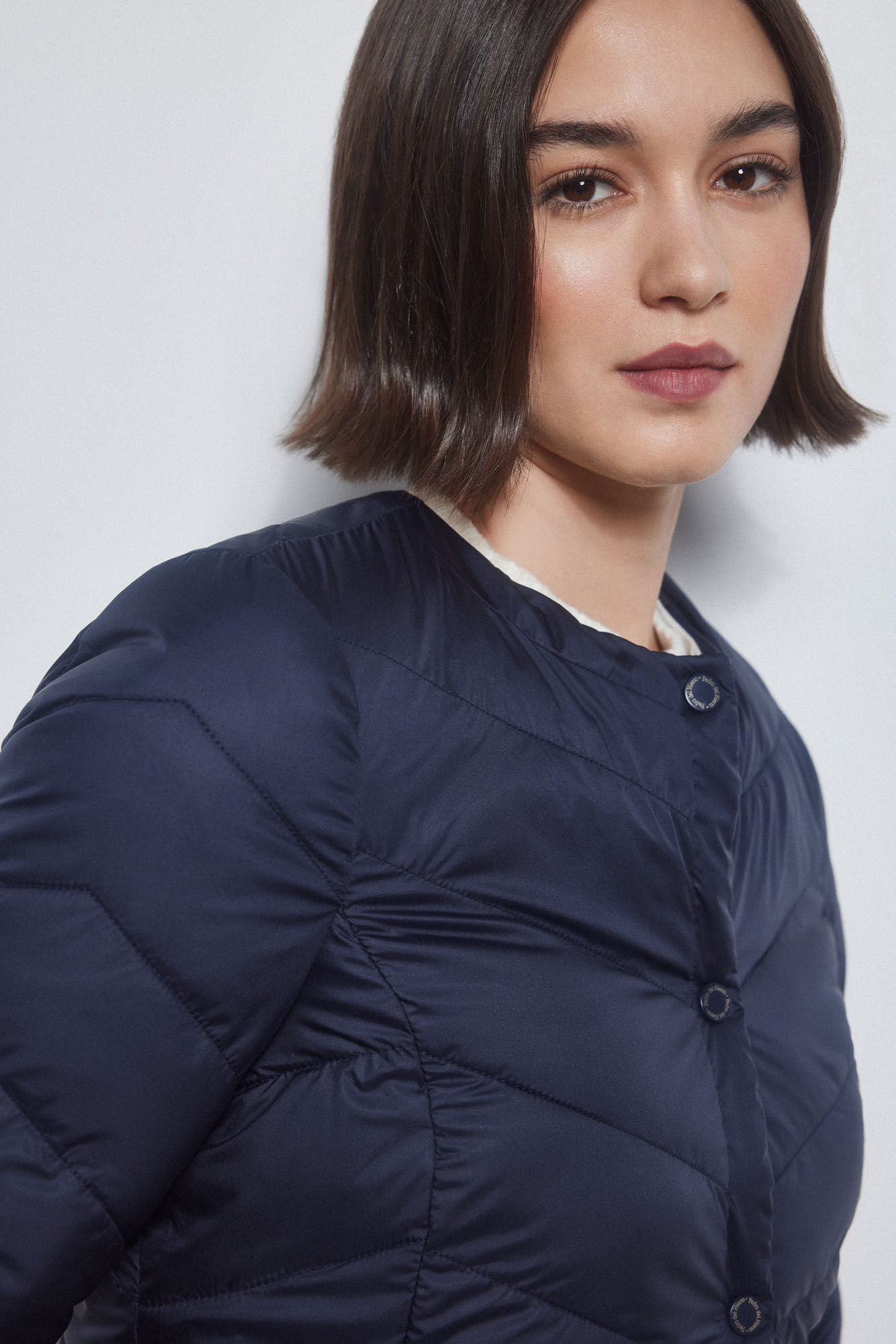 Pedro del Hierro Chaqueta corta ultralight reversible Azul