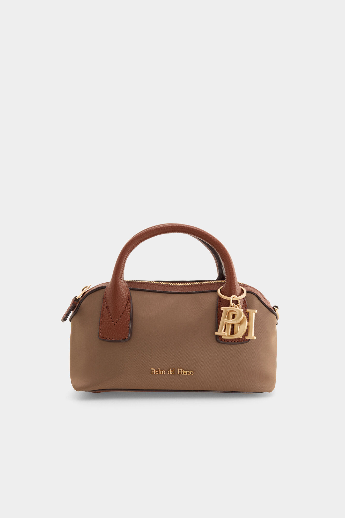 Pedro del Hierro Bolso bowling bandolera Marr&oacute;n