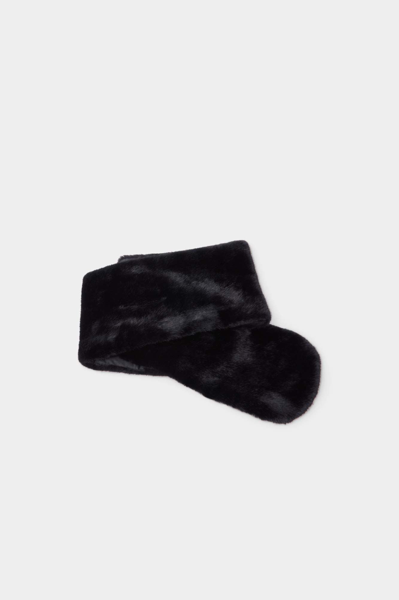 Pedro del Hierro Faux fur scarf Black
