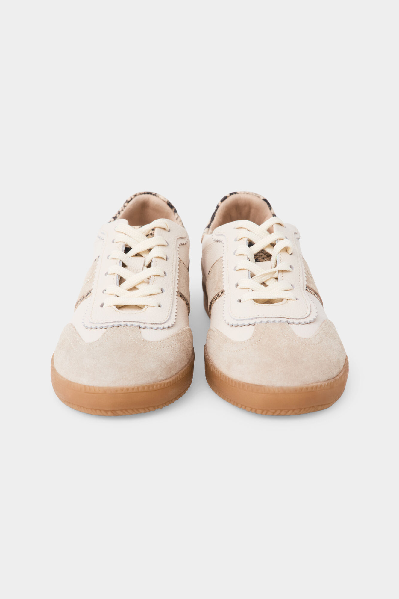 Pedro del Hierro Split leather trainers Beige