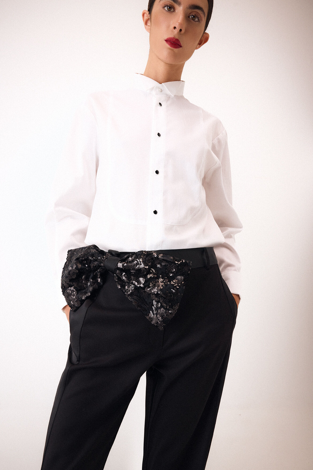 Pedro del Hierro Camisa lisa desfile Blanco