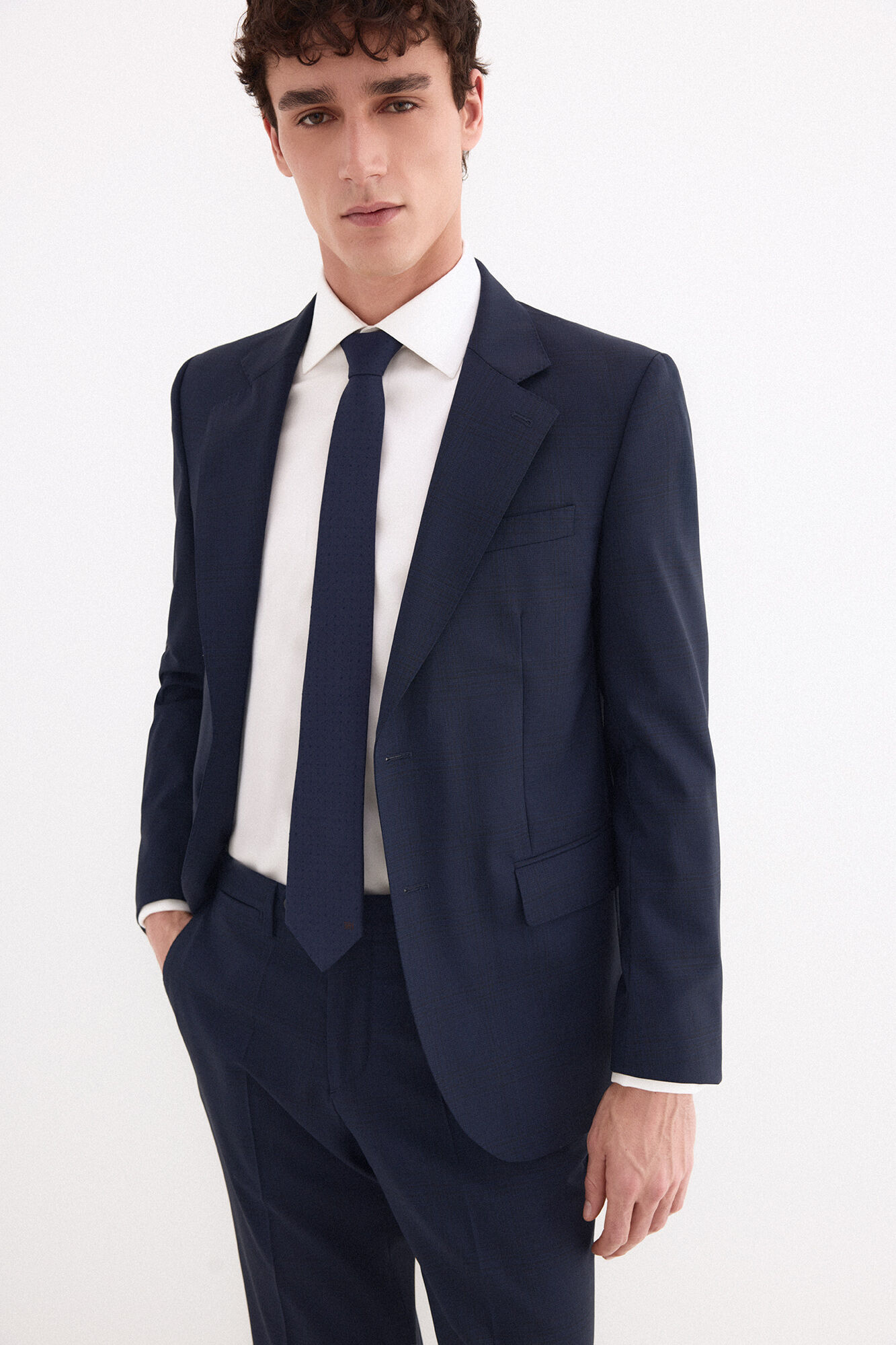 Pedro del Hierro Non-iron stain-resistant French cuff shirt White