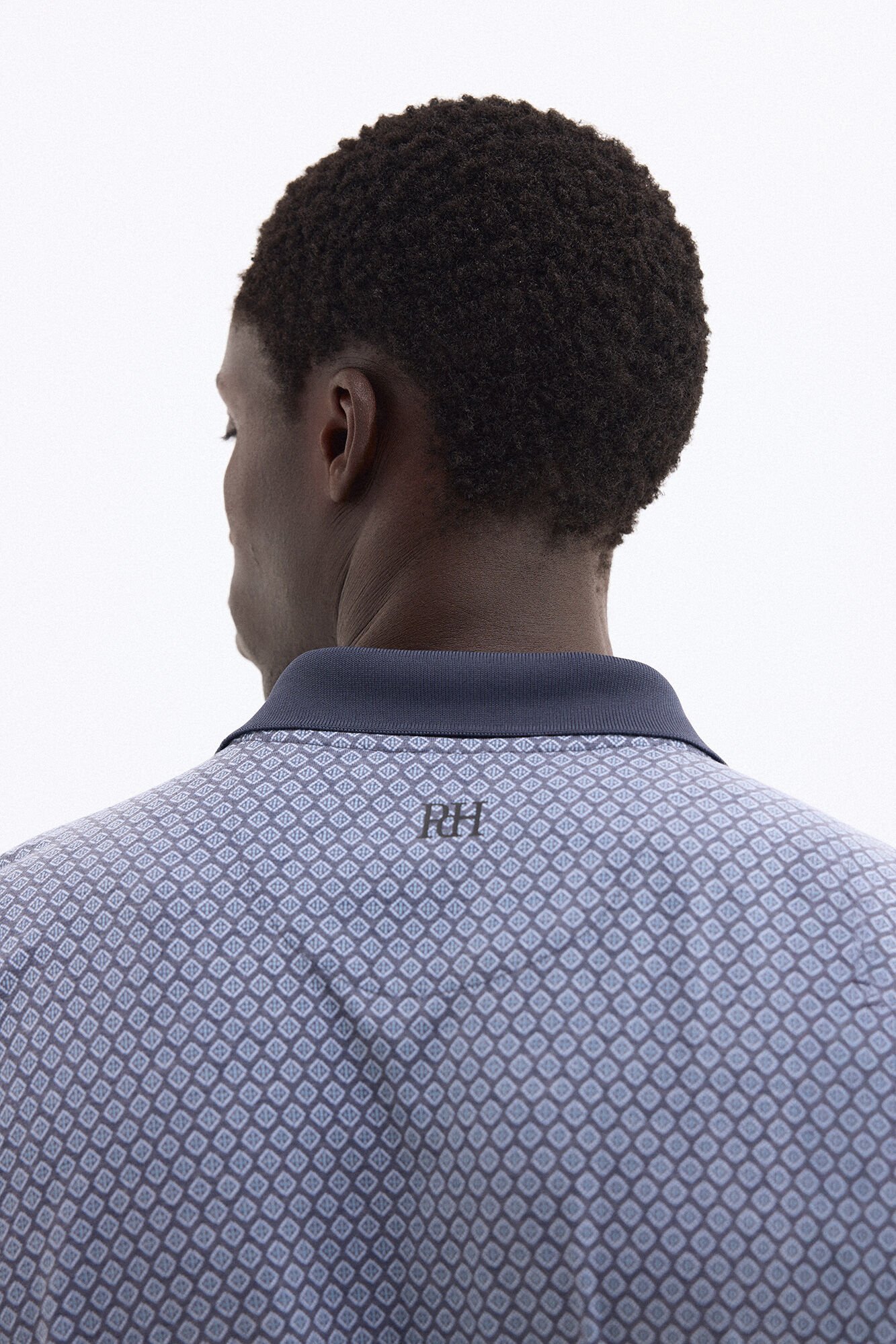 Pedro del Hierro Golf print polo shirt Blue