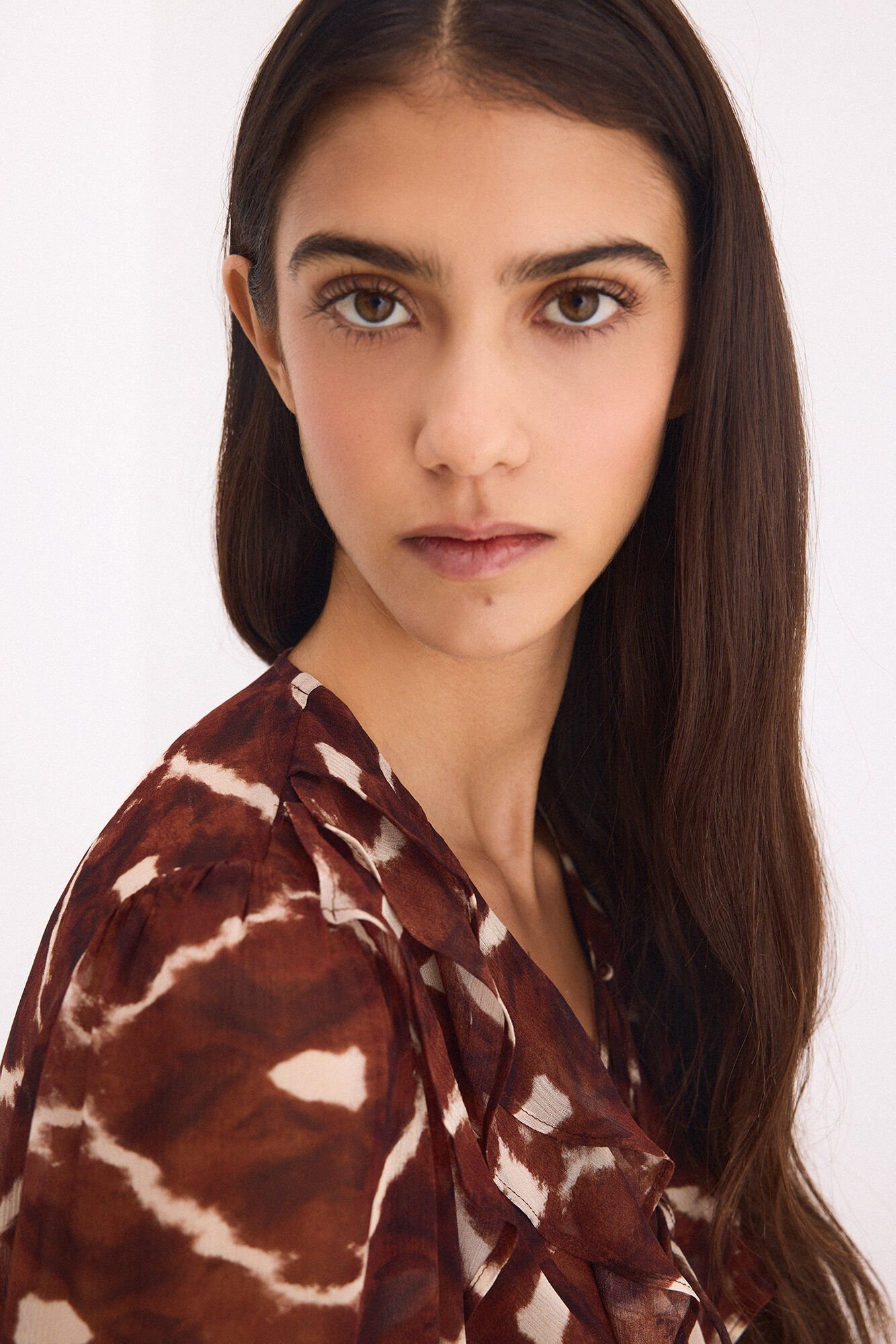 Pedro del Hierro Print blouse Brown