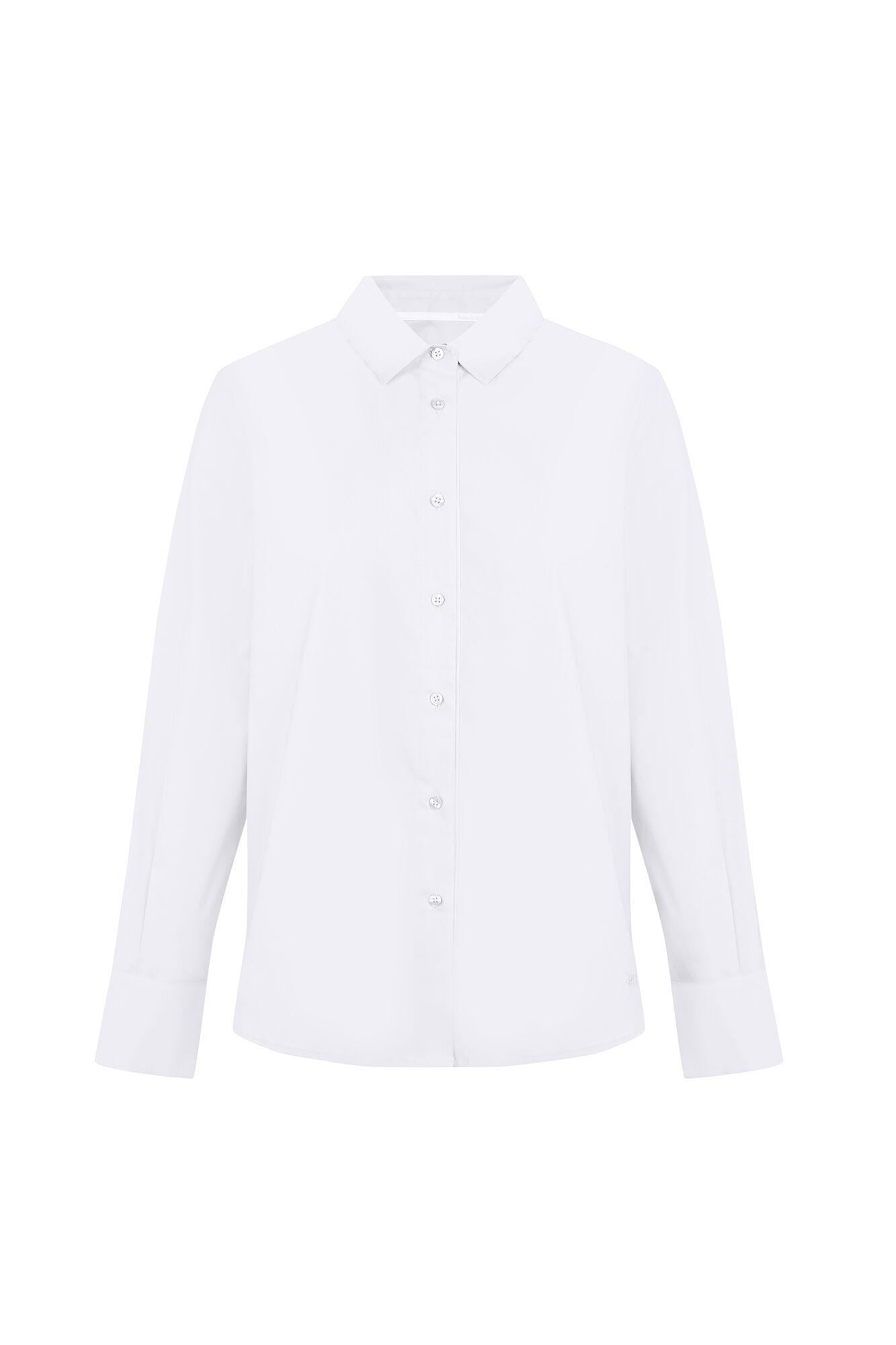 Pedro del Hierro Plain non-iron + anti-stain double cuff dress shirt White