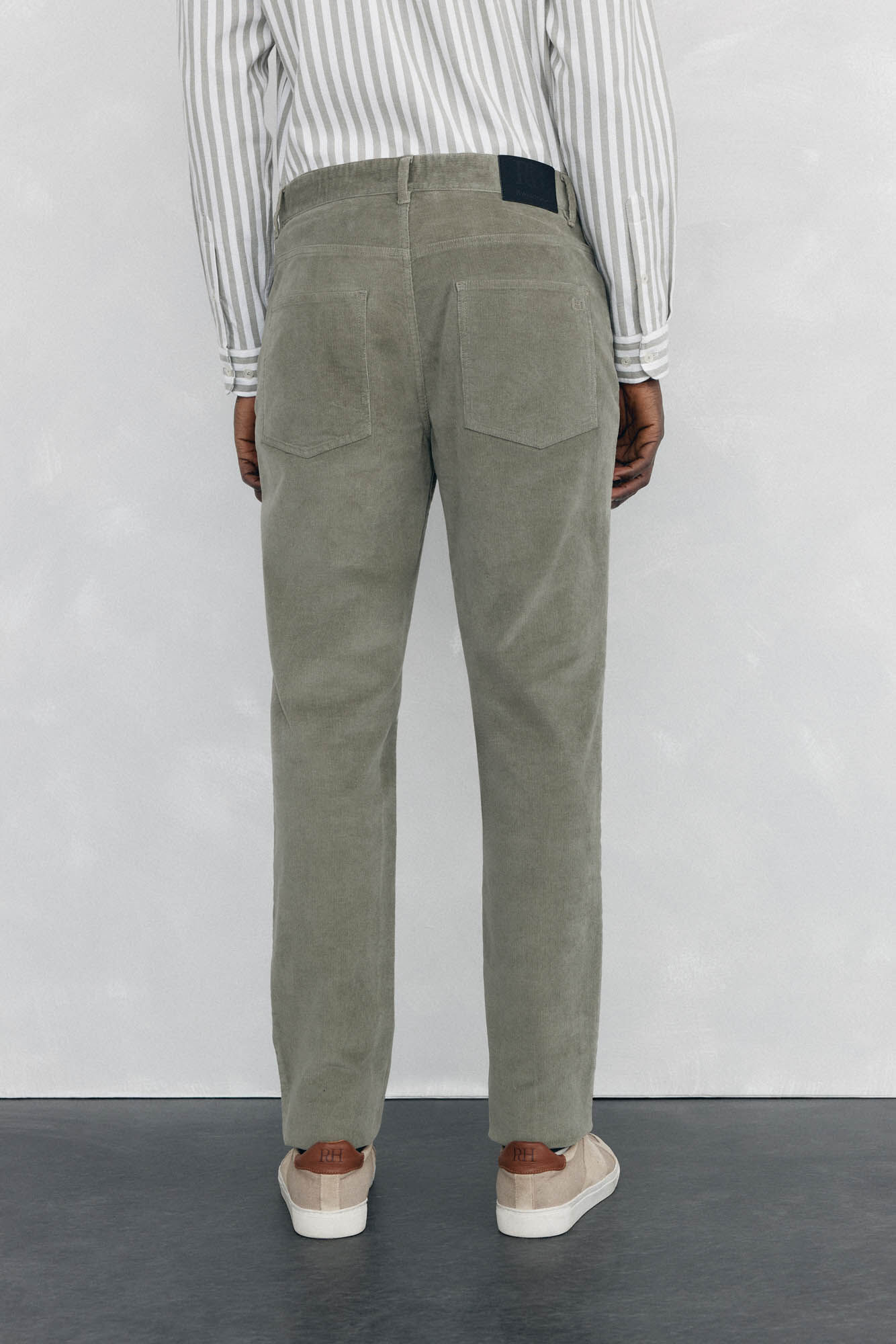 Pedro del Hierro Cal&ccedil;as de veludo slim fit com 5 bolsos Verde