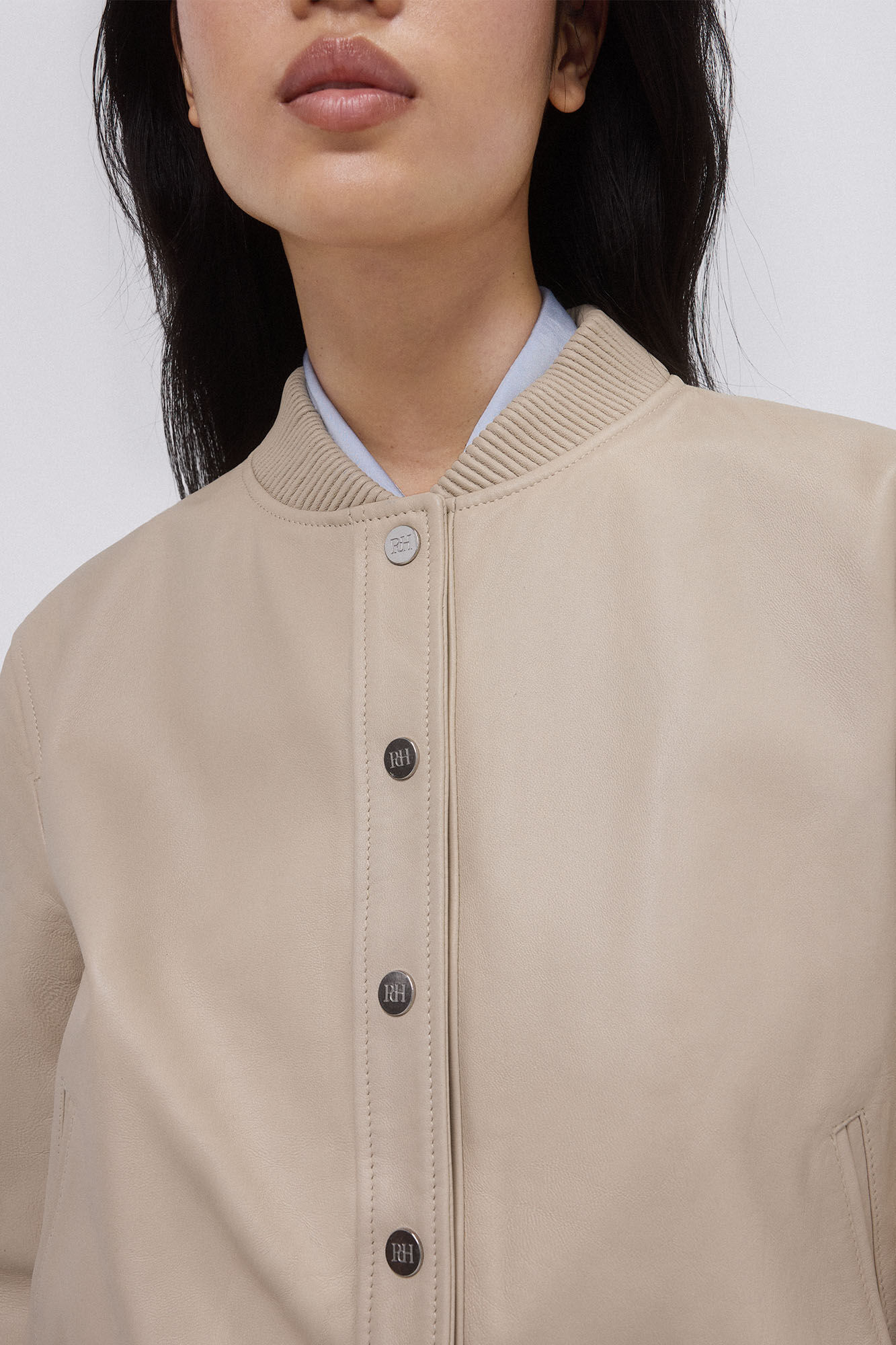 Pedro del Hierro Bomber nappa Ecru