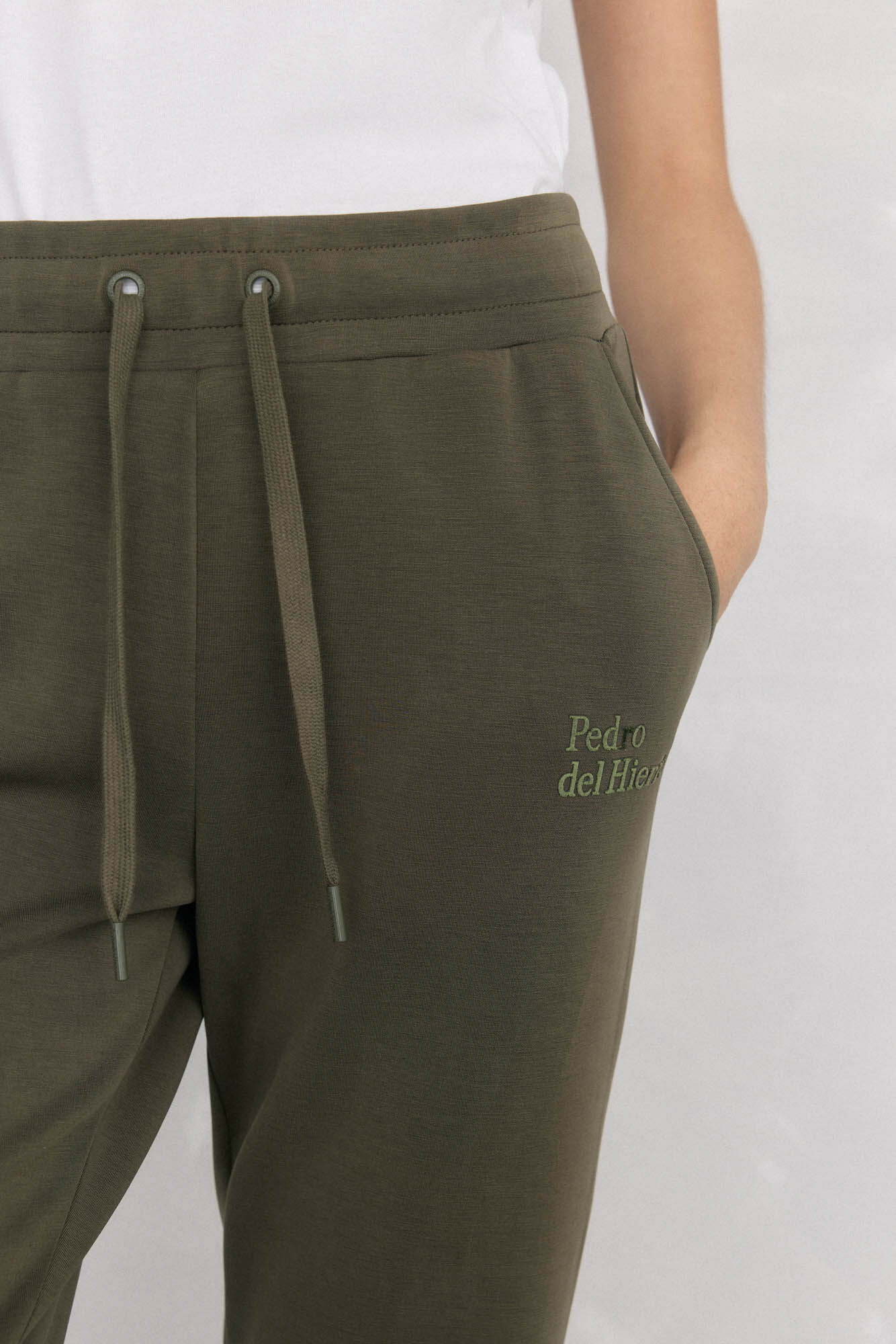 Pedro del Hierro Pantal&oacute;n activewear tejido softouch Verde
