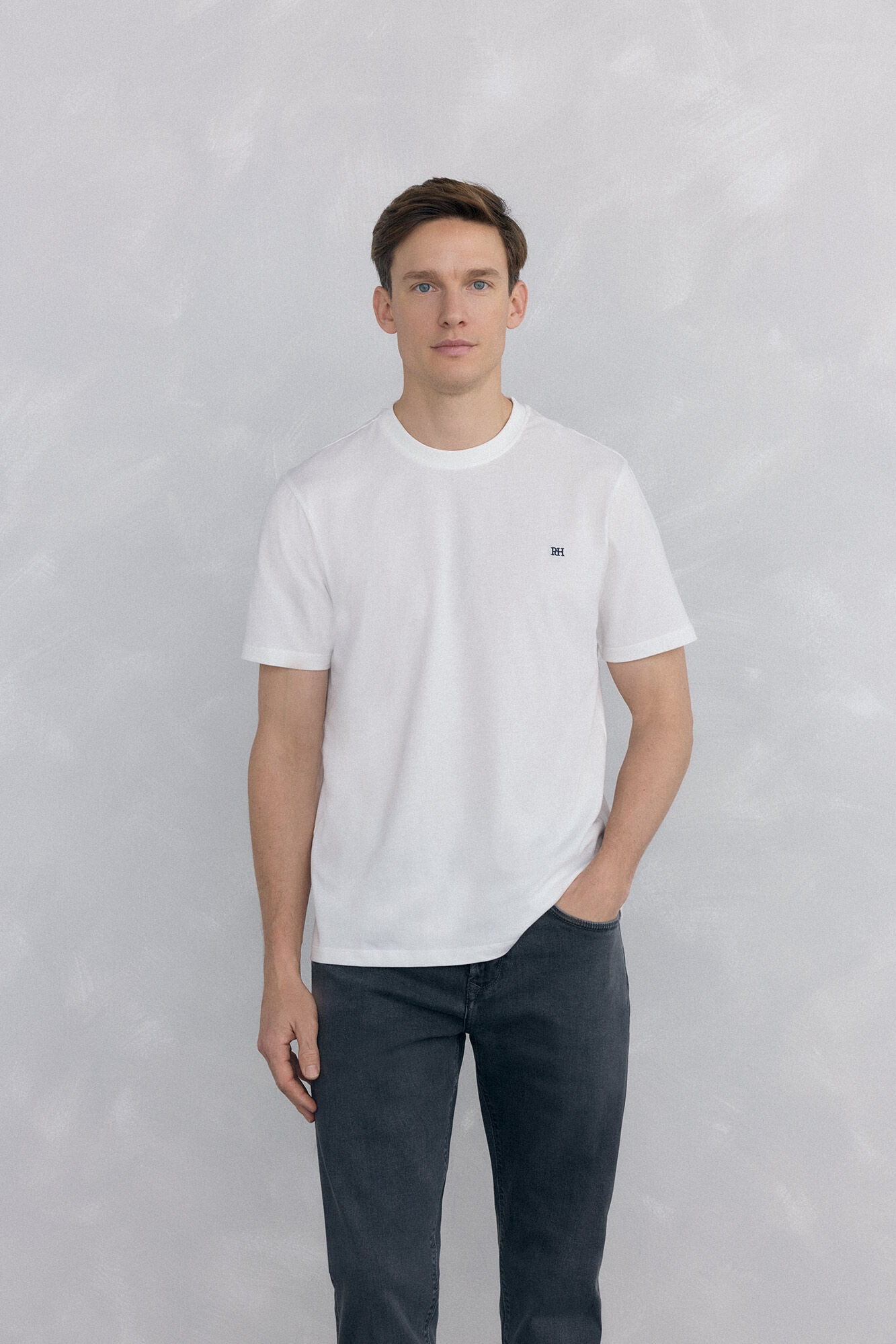 Pedro del Hierro Camiseta b&aacute;sica Crudo