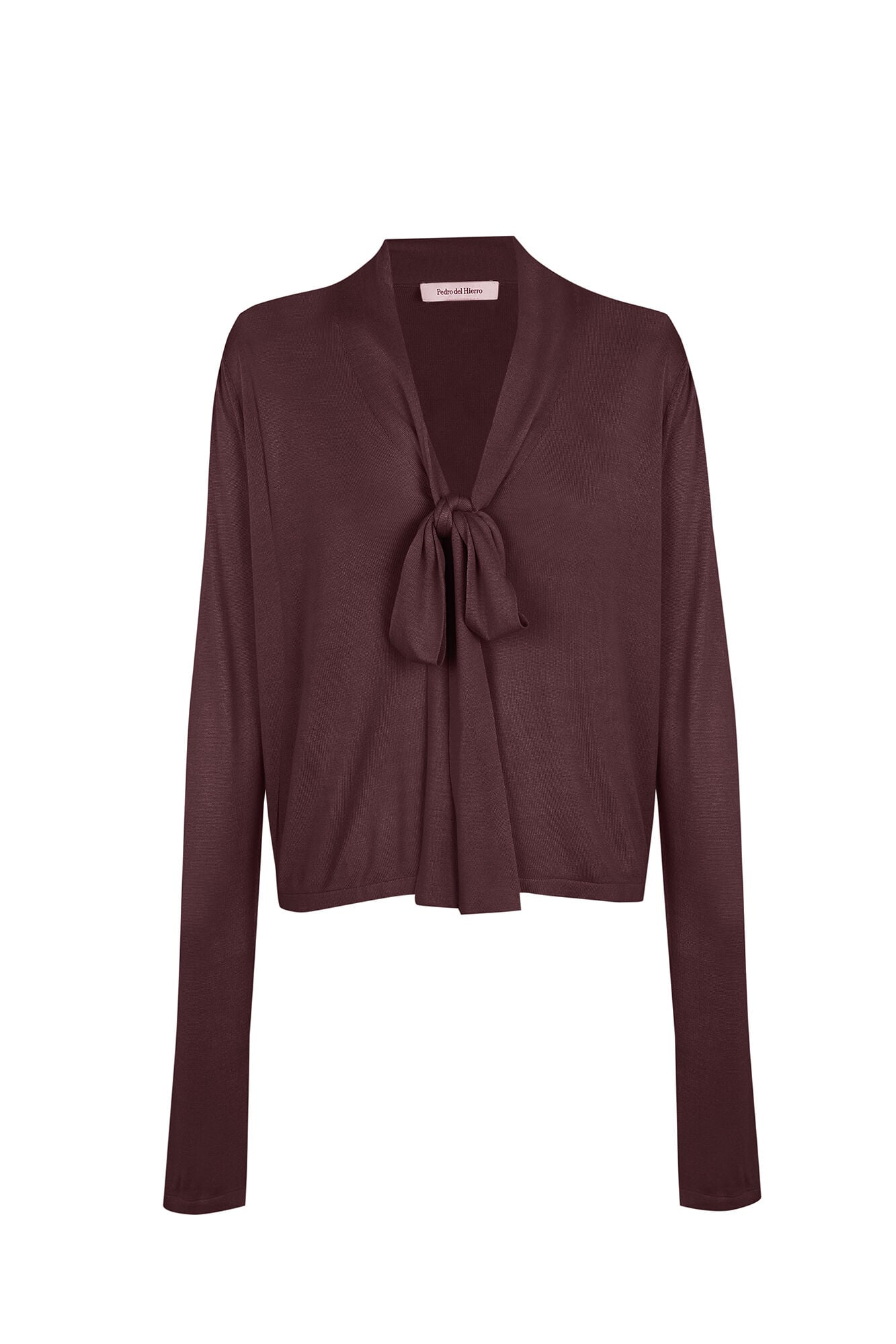 Pedro del Hierro Long sleeve tie jumper Pink
