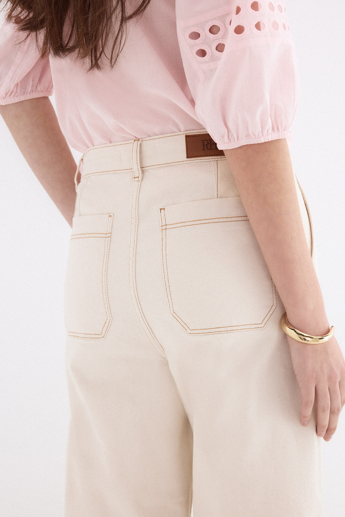 Pedro del Hierro Barrel balloon jeans Ecru