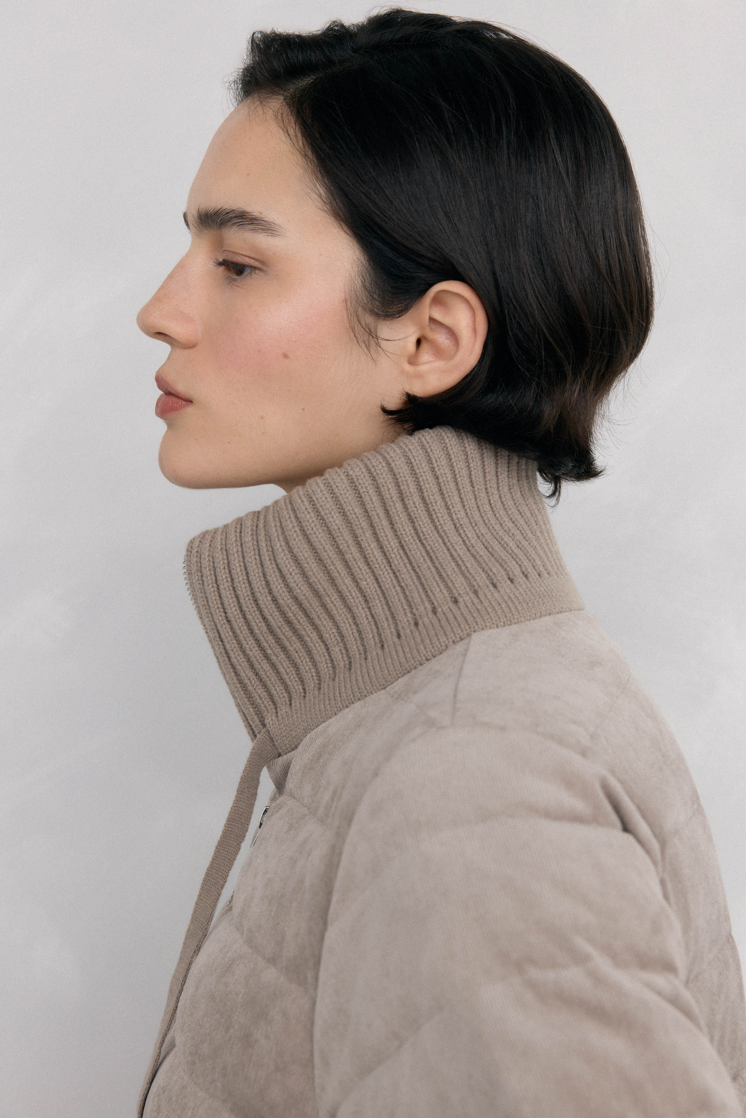 Pedro del Hierro Veludo veludo curto ultraleve Beige