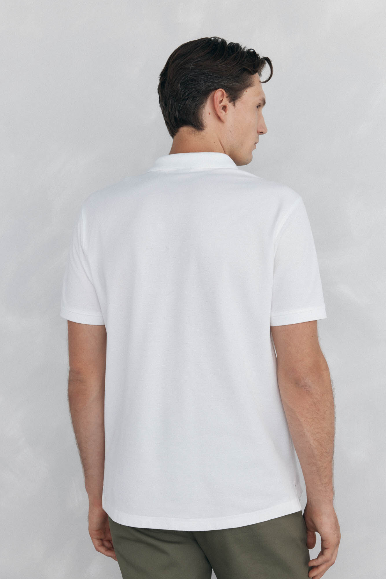 Pedro del Hierro Basic regular piqu&eacute; polo shirt White