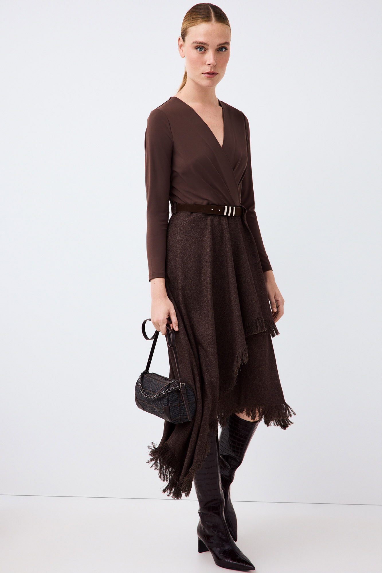 Pedro del Hierro Long sleeve combination dress