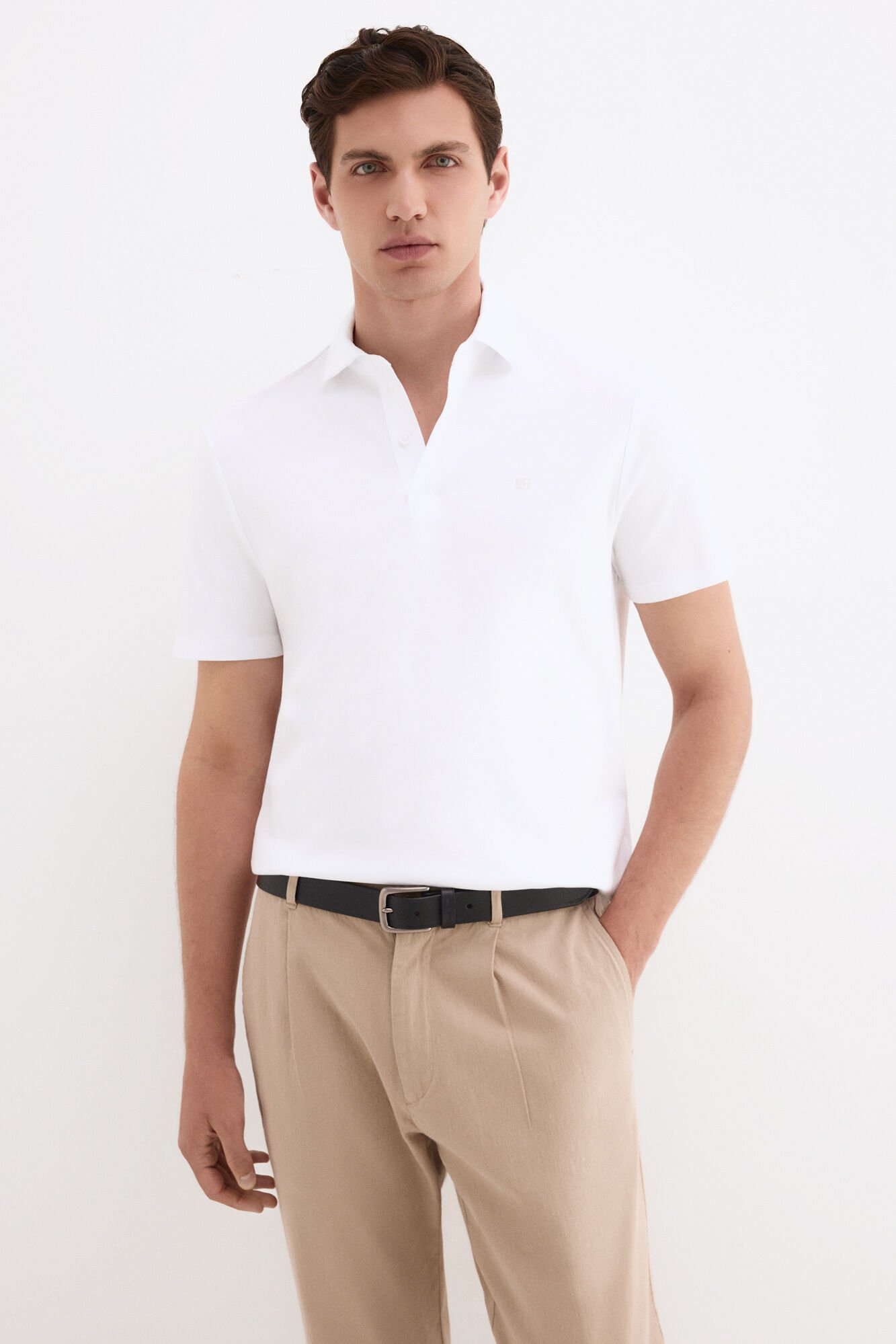Pedro del Hierro Mercerized polo shirt