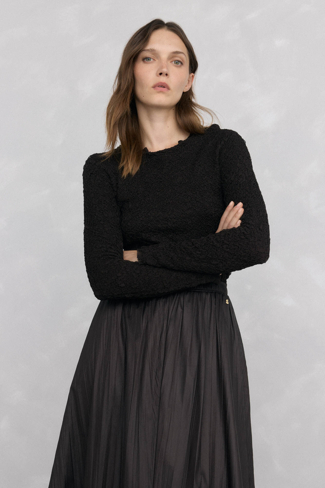 Pedro del Hierro Jersey punto estructura arrugada