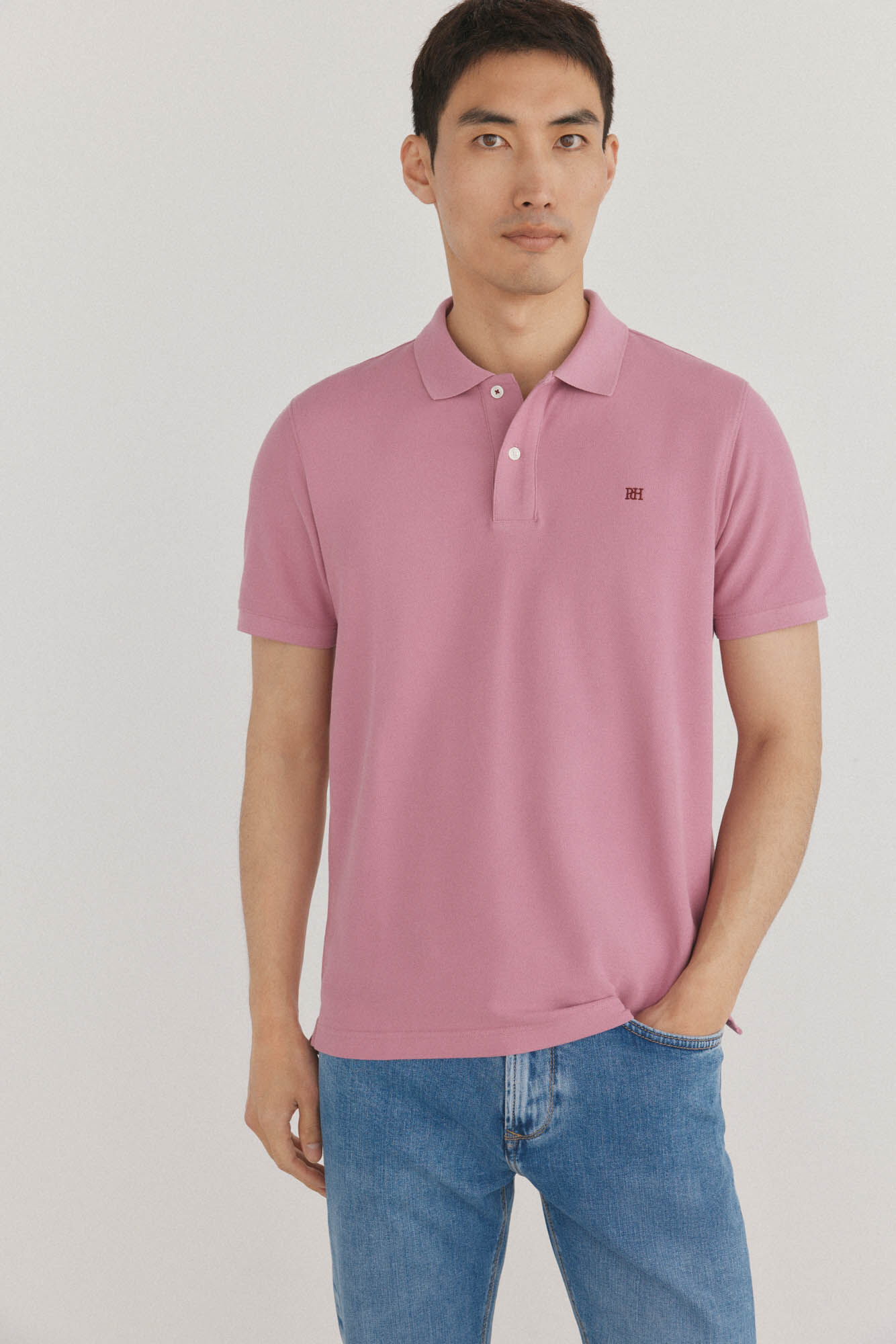 Pedro del Hierro Basic regular piqu&eacute; polo shirt