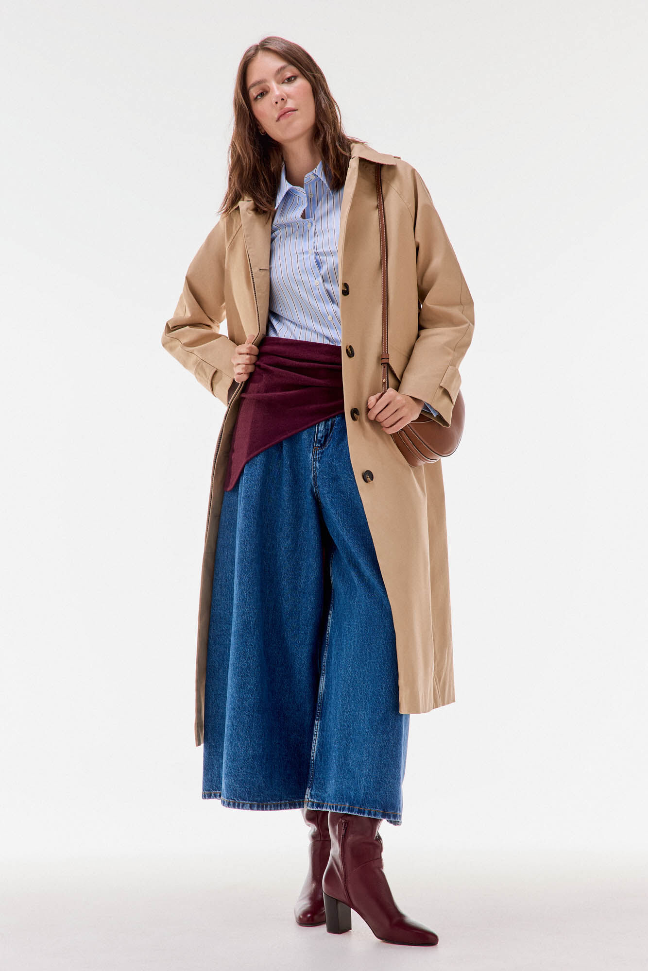 TFP by Tamara Falc&oacute; Parka comprida capuz Beige