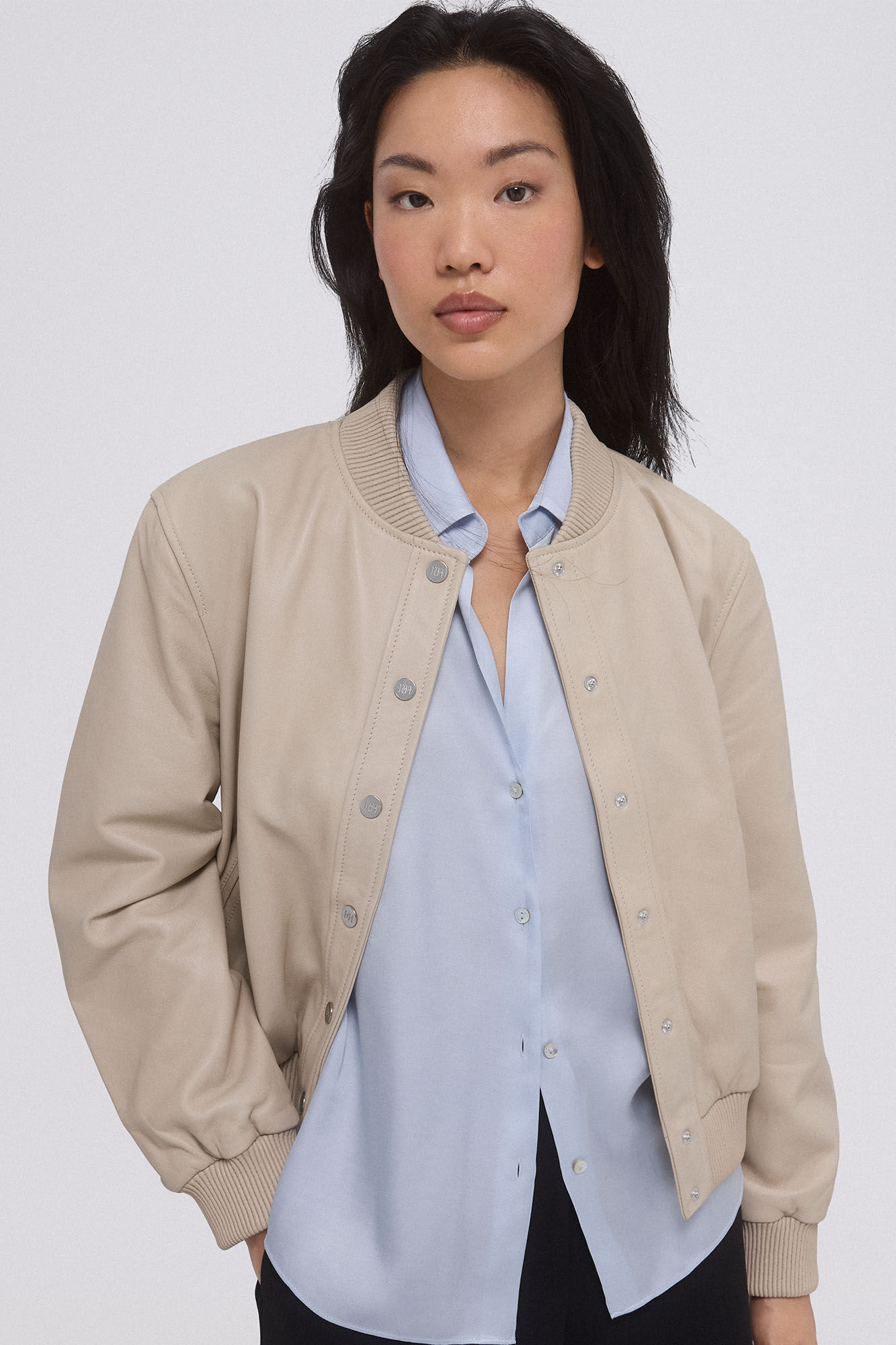 Pedro del Hierro Bomber nappa Ecru