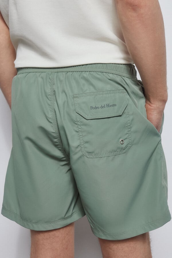 Pedro del Hierro Essential plain swim shorts  Green