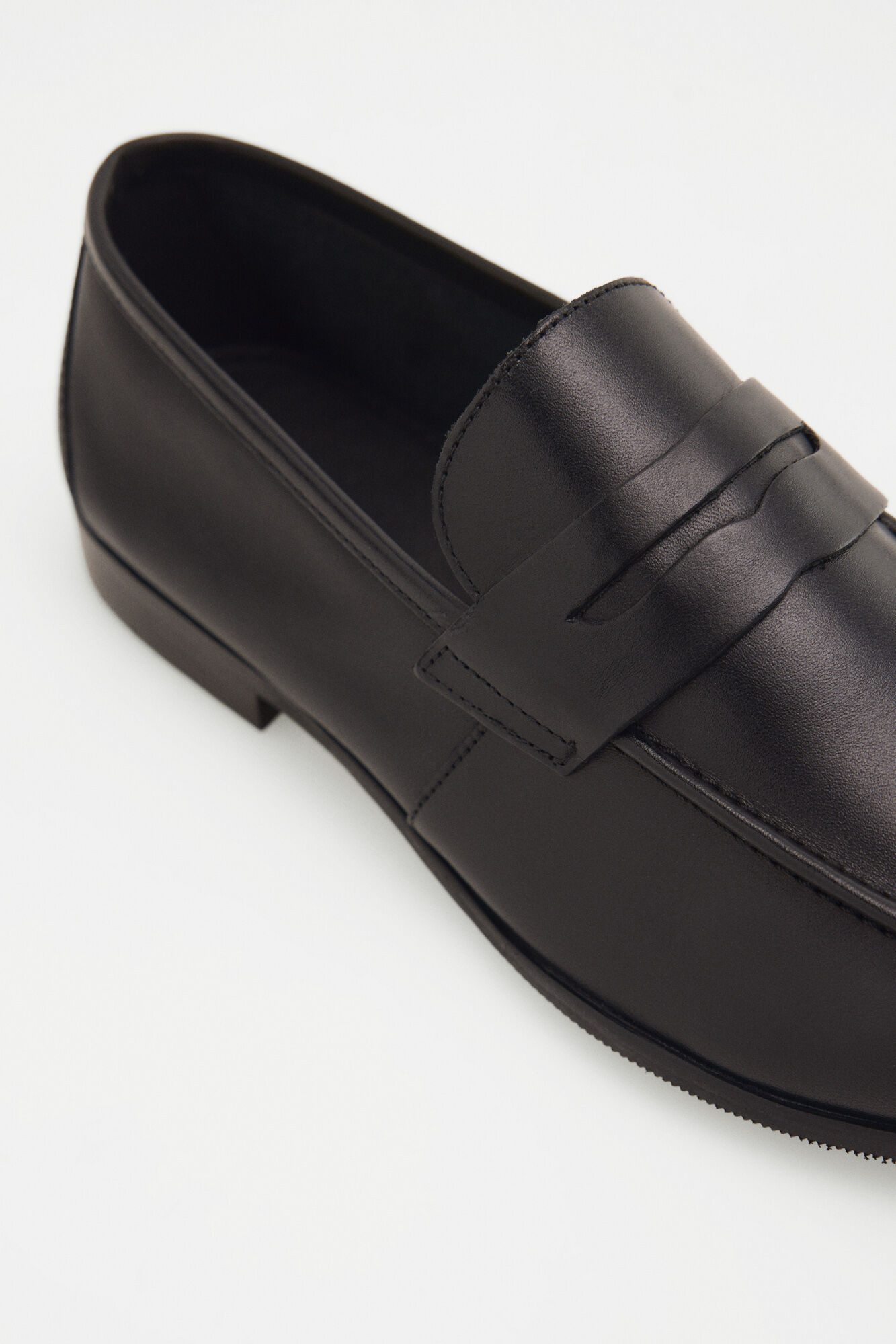 Pedro del Hierro Mocassim em pele Preto