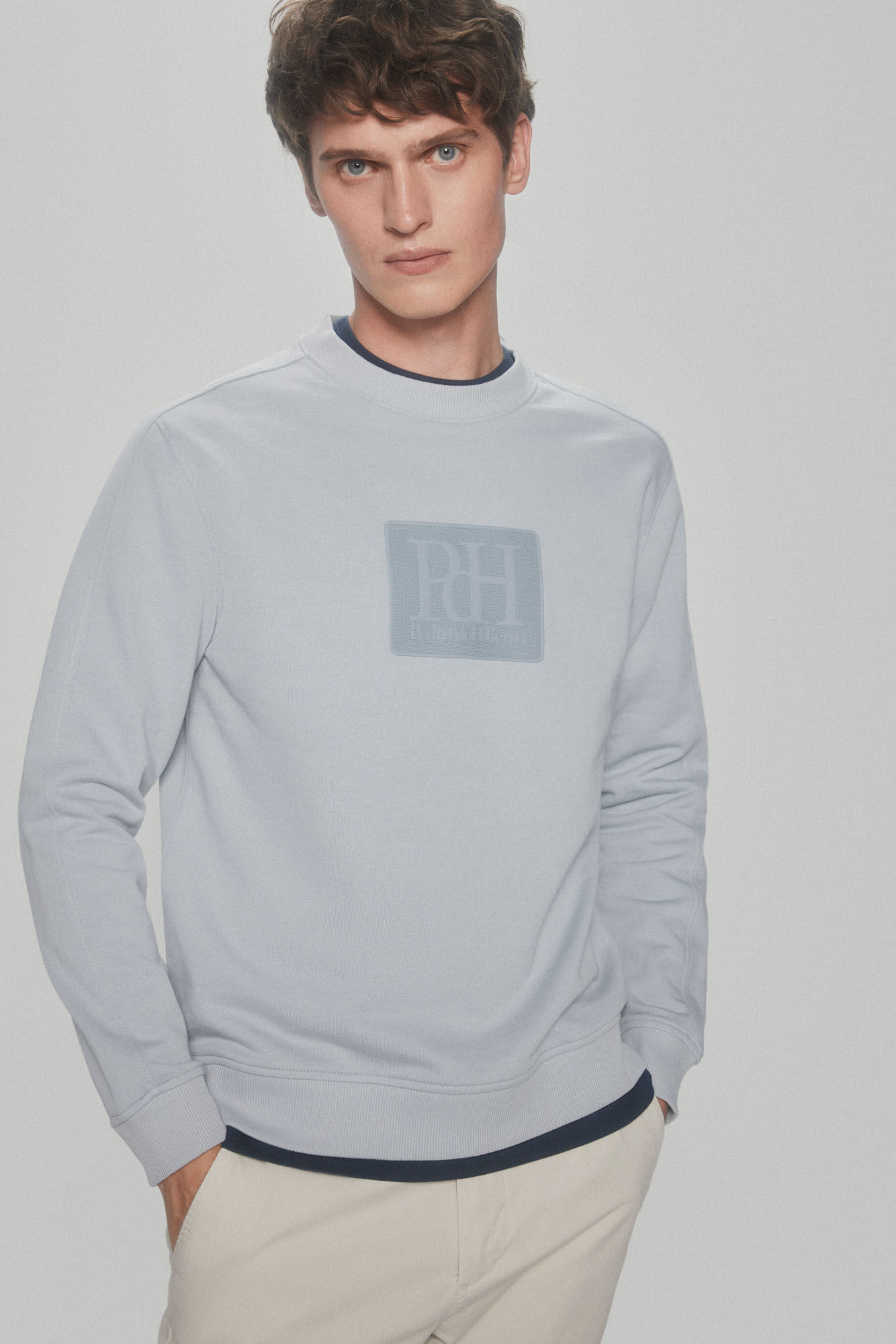 Sudadera logo engomado Sudaderas de hombre Pedro del Hierro